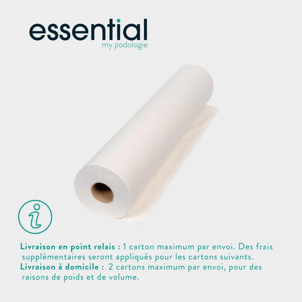9 rollos de hojas de examen blancas lisas - 135 tamaños - 50 x 35 cm