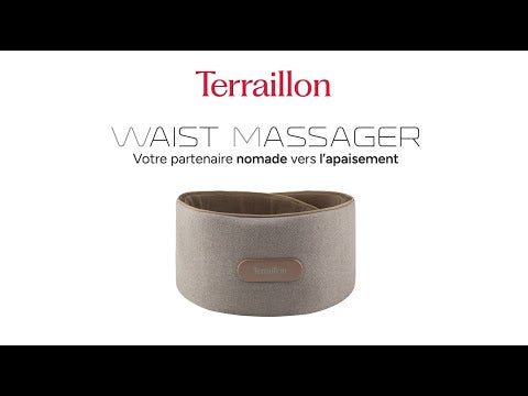 Charger la vidéo : Waist Massager - Ceinture de massage chauffante dos et ventre - Terraillon