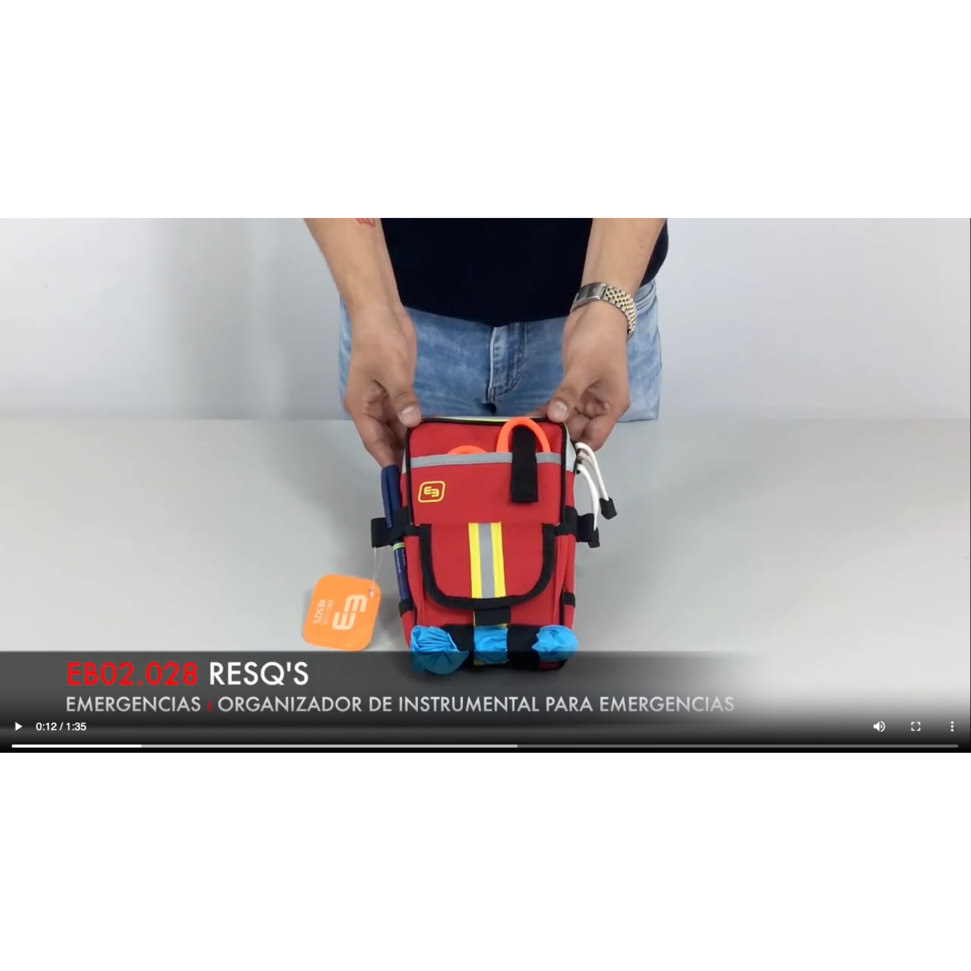 Load video: Emergency Instrument Case - RESQ - Red - Elite Bags