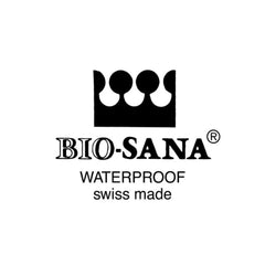 Bio-Sana impermeable fabricado en Suiza.