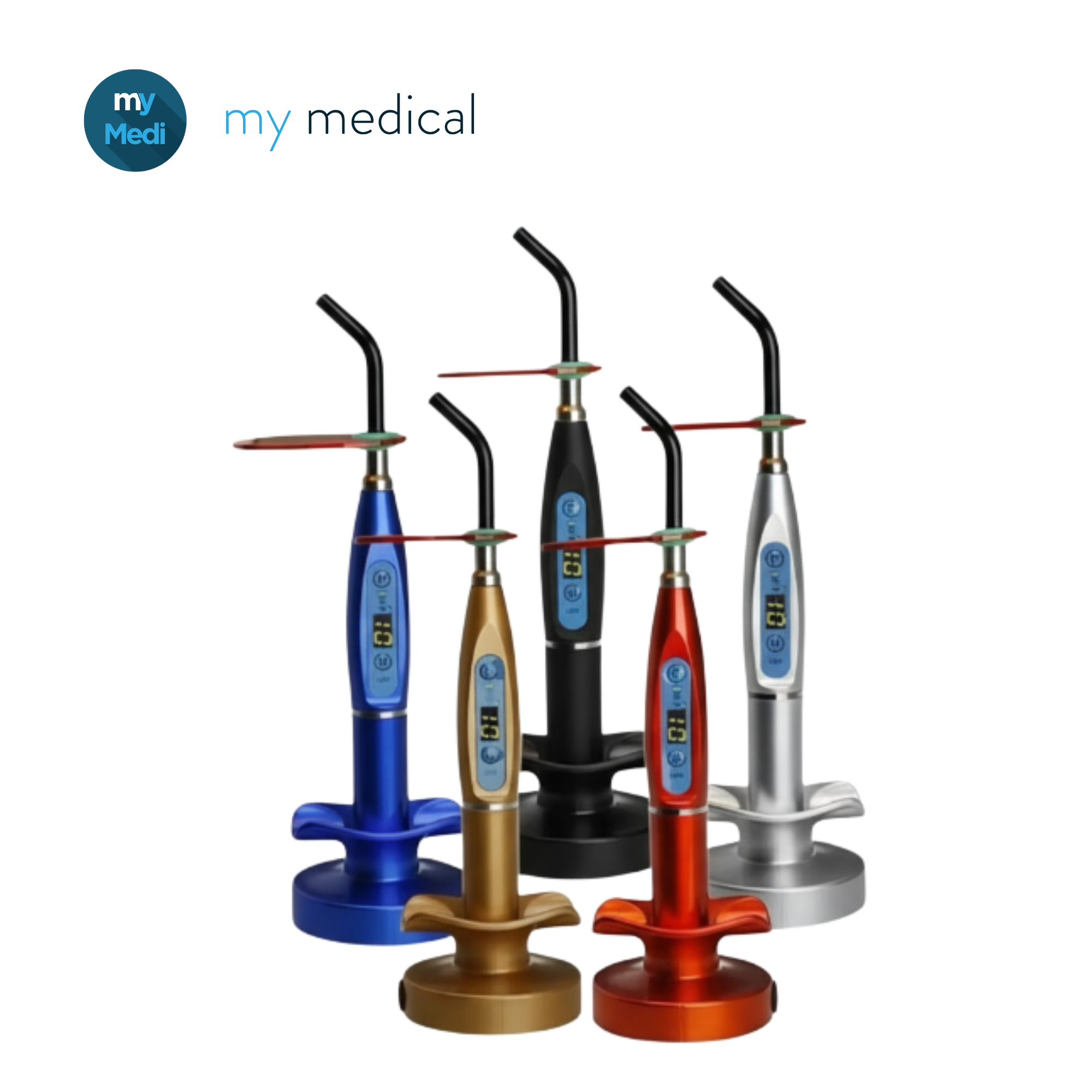 Lámpara de curado LED - Inalámbrica - 1500 mW/cm² - 6 colores disponibles