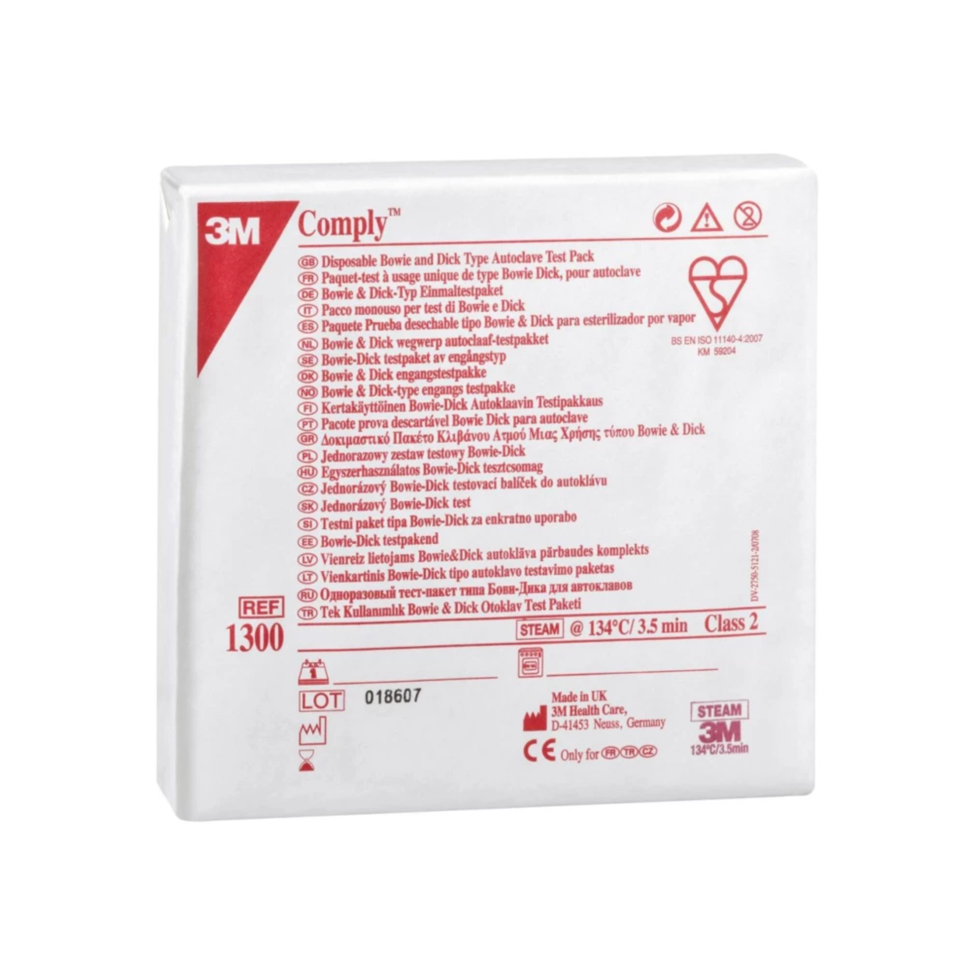 20 Tests De Pénétration Bowie & Dick Comply - 3M