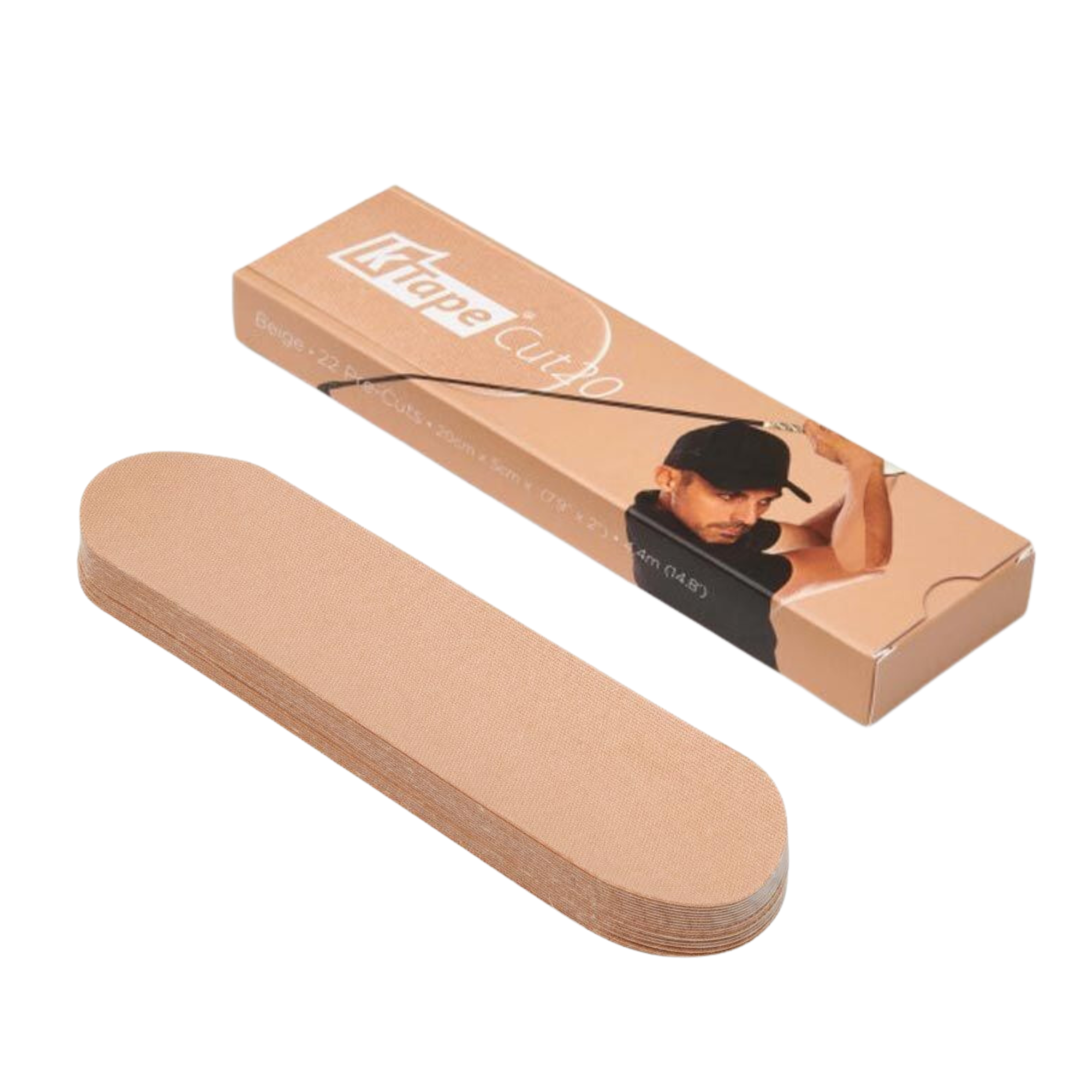 22 tiras de cinta precortadas - 20 cm - K-Tape Cut