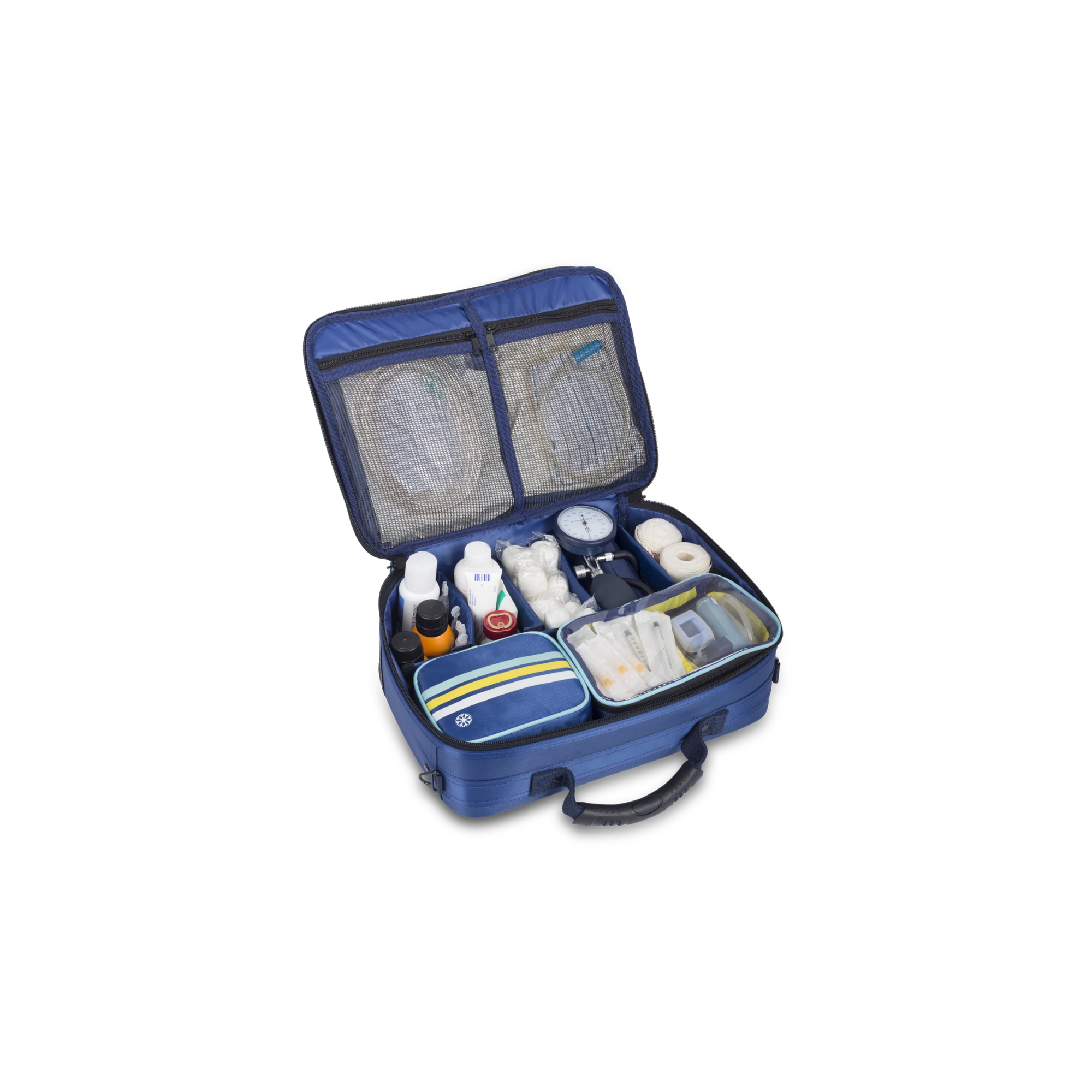 Mallette de soins à domicile - Collection année 80 bleu - Enfermanía