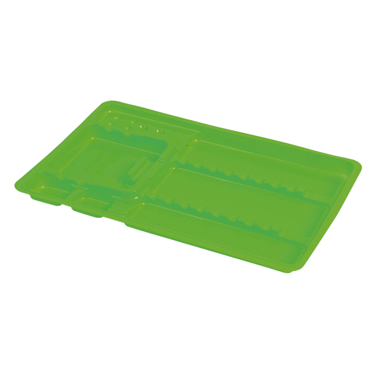 50 plateaux de soin à usage unique avec compartiments - 3 formats