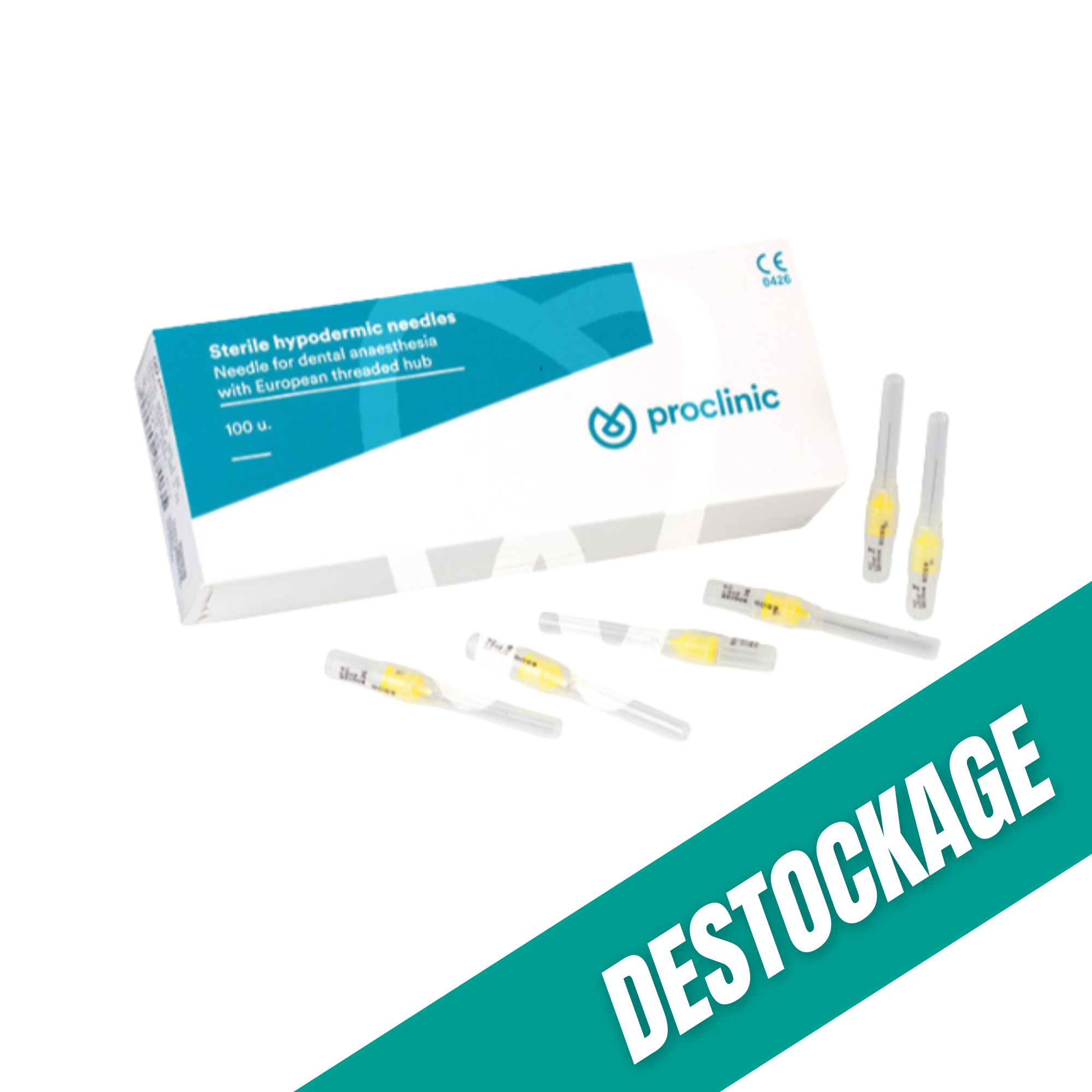 Aiguilles stériles - 30G - 0,3 x 12 mm - Boîte de 100 - PROCLINIC // Date dépassée