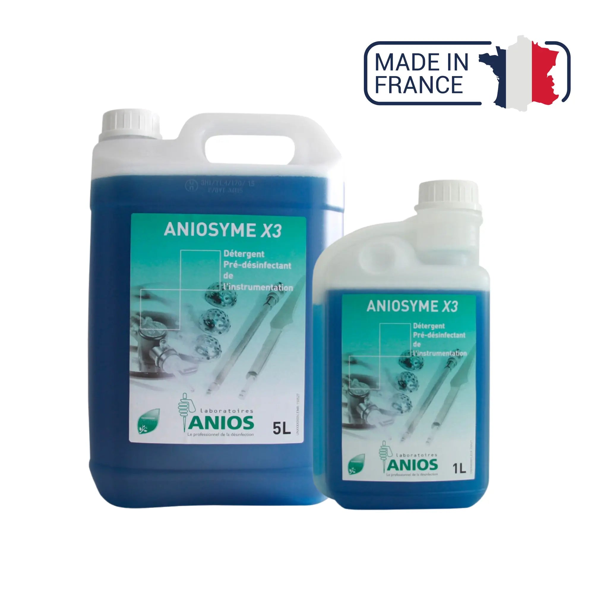 Detergente para instrumentación Aniosyme X3 - Bote de 1L o 5L - Anios