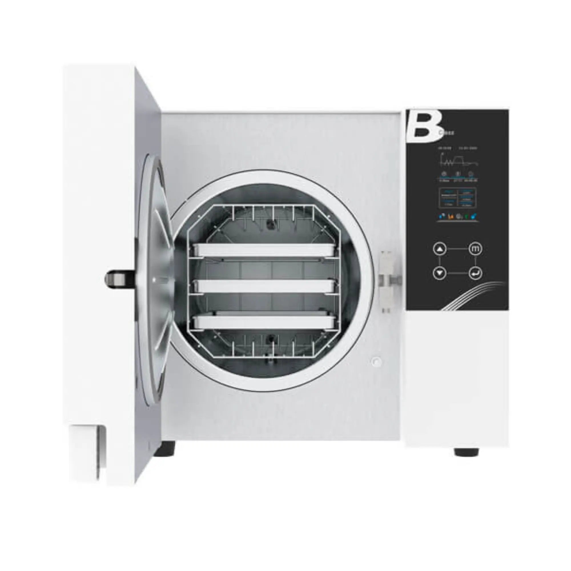 Autoclave blanco Clase B de 12 Litros con USB e impresora integrada
