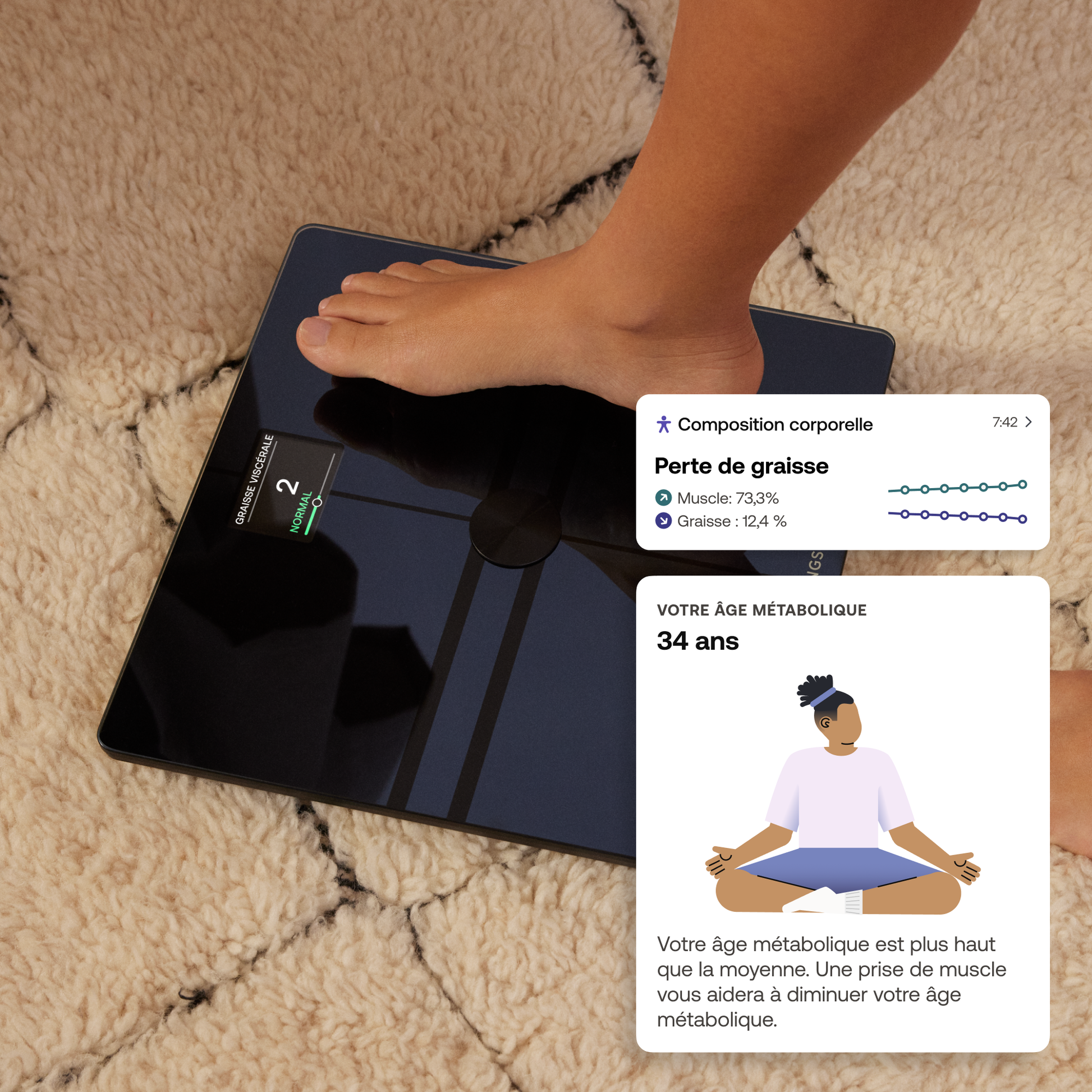 Balance Body Comp Connectée Intelligente - Check-up puissant - Deux coloris - Withings - My Médical