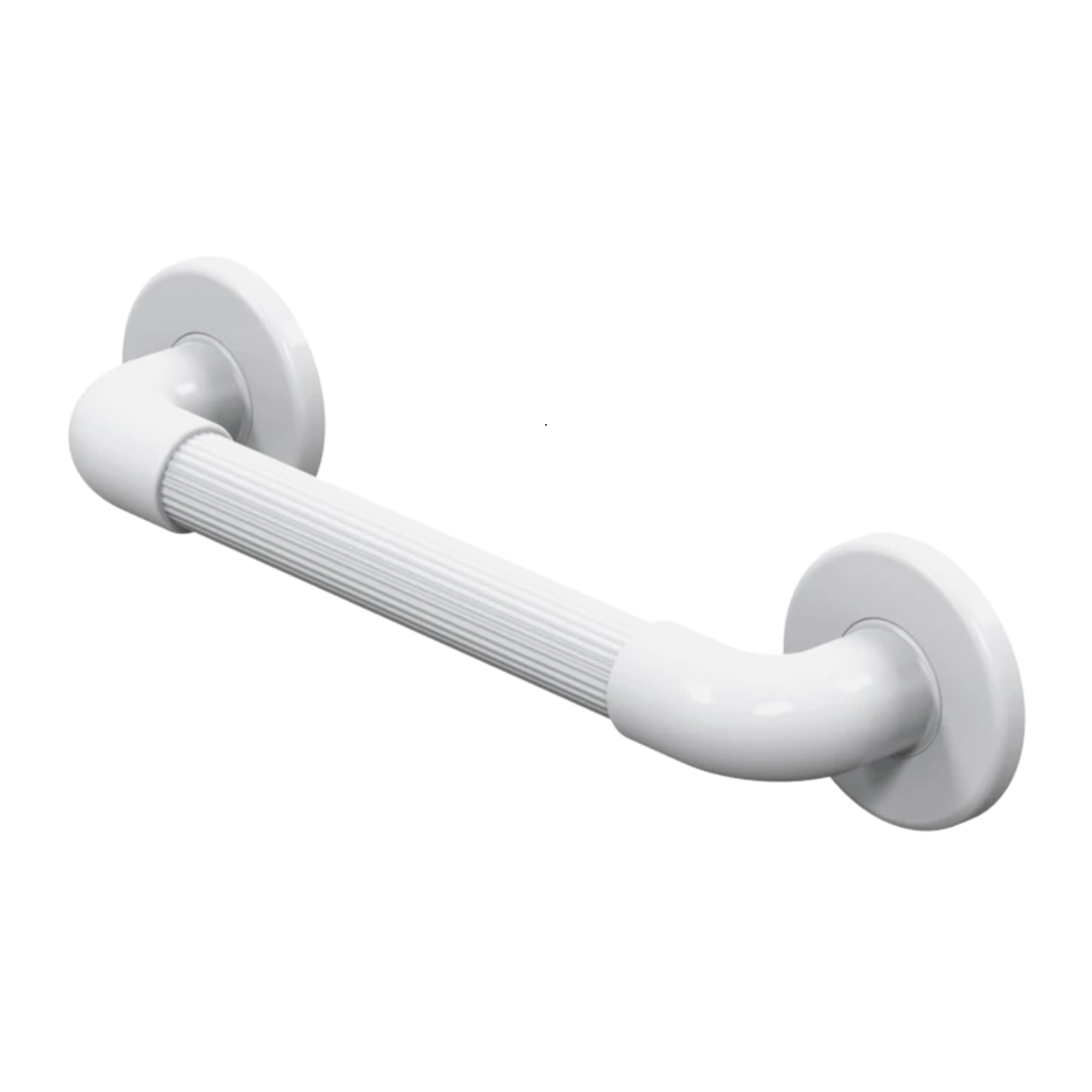 Barre d'Appui Haute Résistence Droite - 3 dimensions - Revêtement Cannelé - AKW