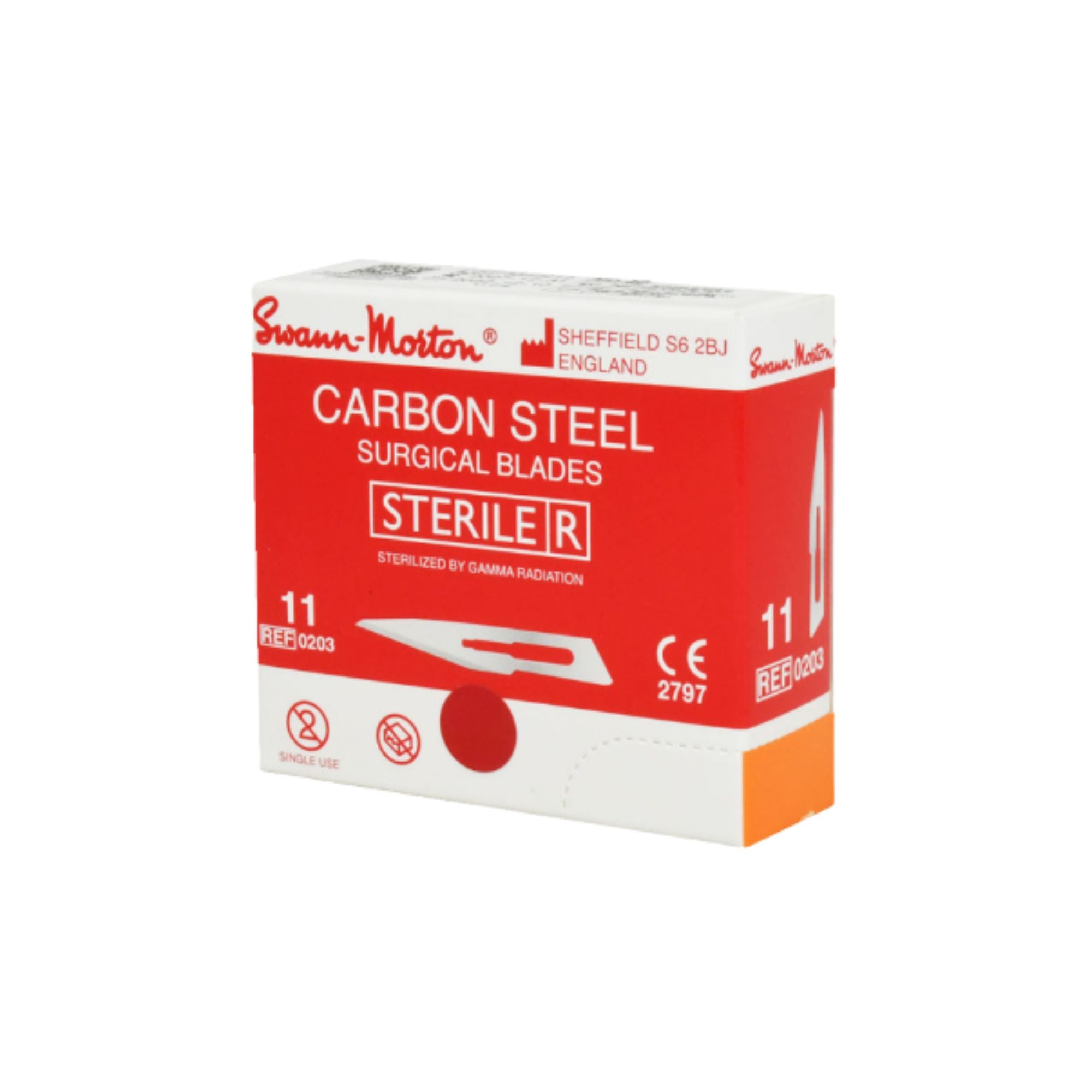 Caja de 100 hojas de bisturí esterilizadas - Swann-Morton