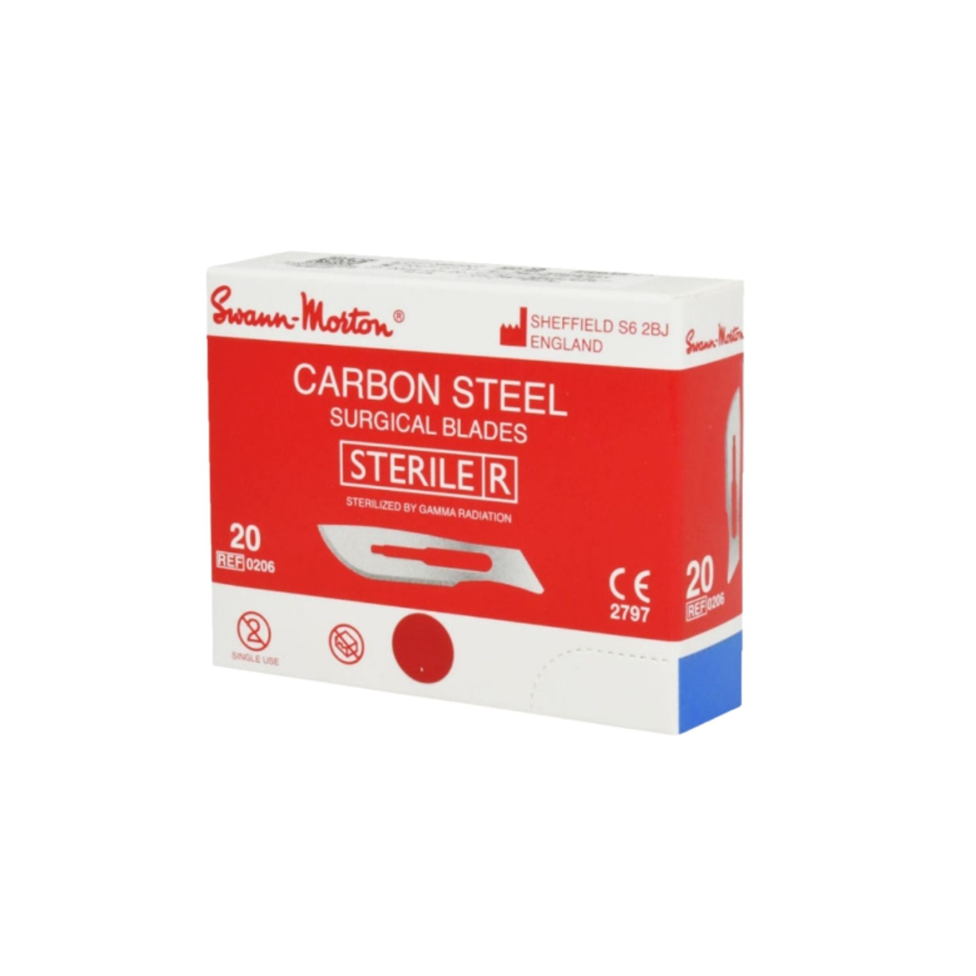Caja de 100 hojas de bisturí esterilizadas - Swann-Morton