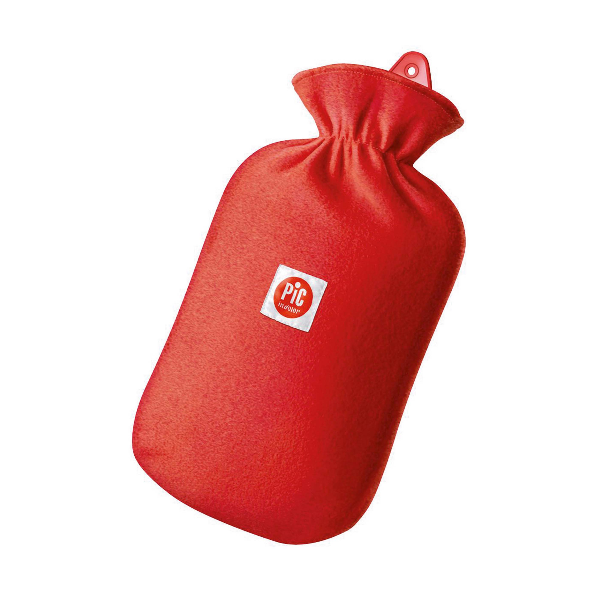 Bolsa de agua caliente de goma + funda de vellón - 2 L - Pic Solution
