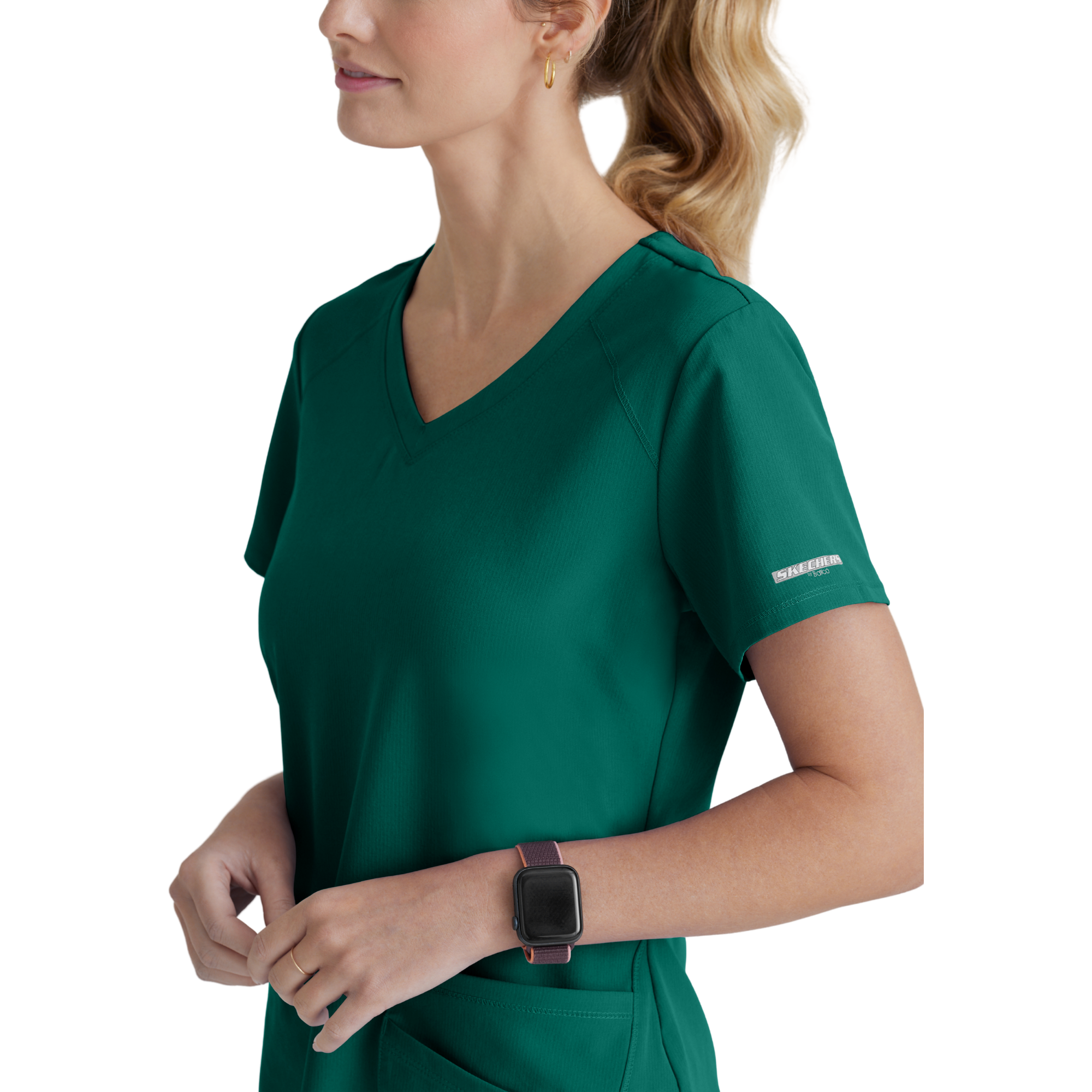 Breeze Top - Haut médical col V - Femme - Skechers SKECHERS