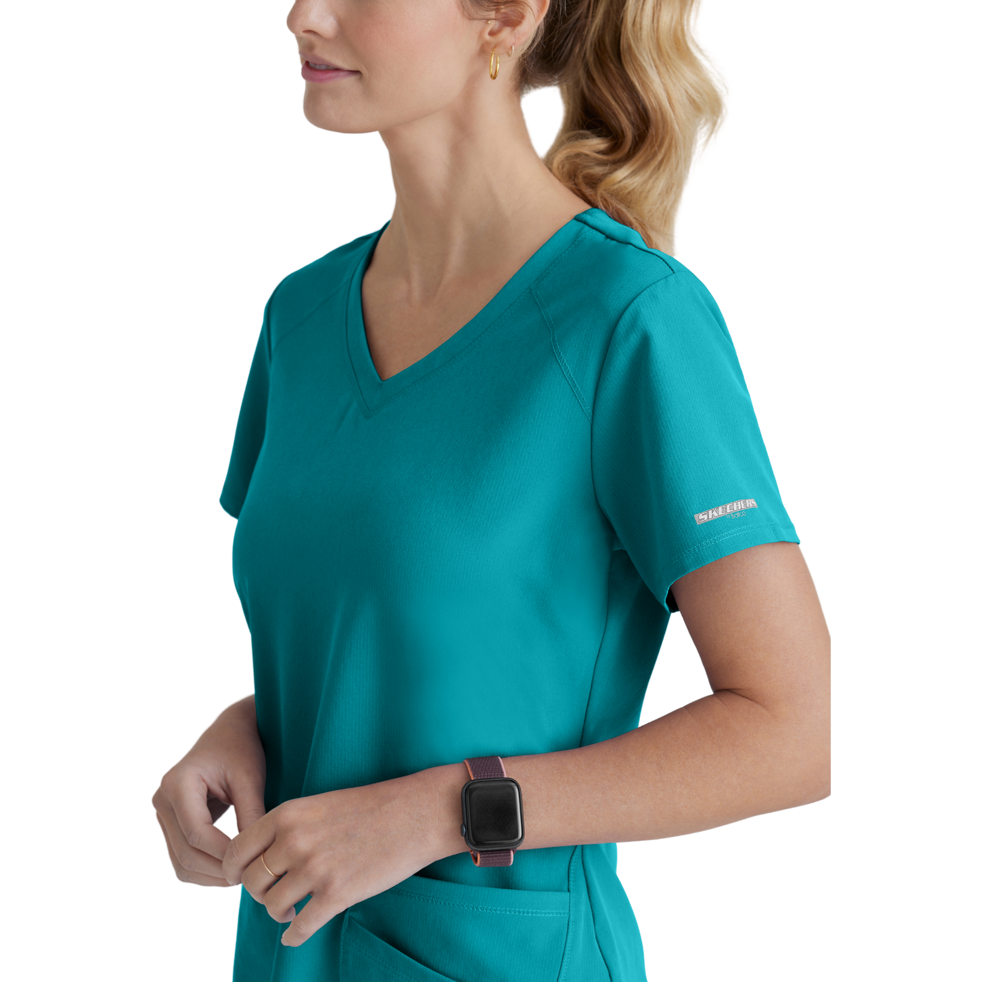 Breeze Top - Haut médical col V - Femme - Skechers SKECHERS