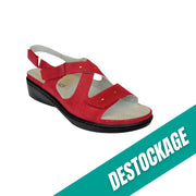 Chaussures femme Bisentina - rouge - Cuir - Gamme CHUT - Gibaud - Fin de série