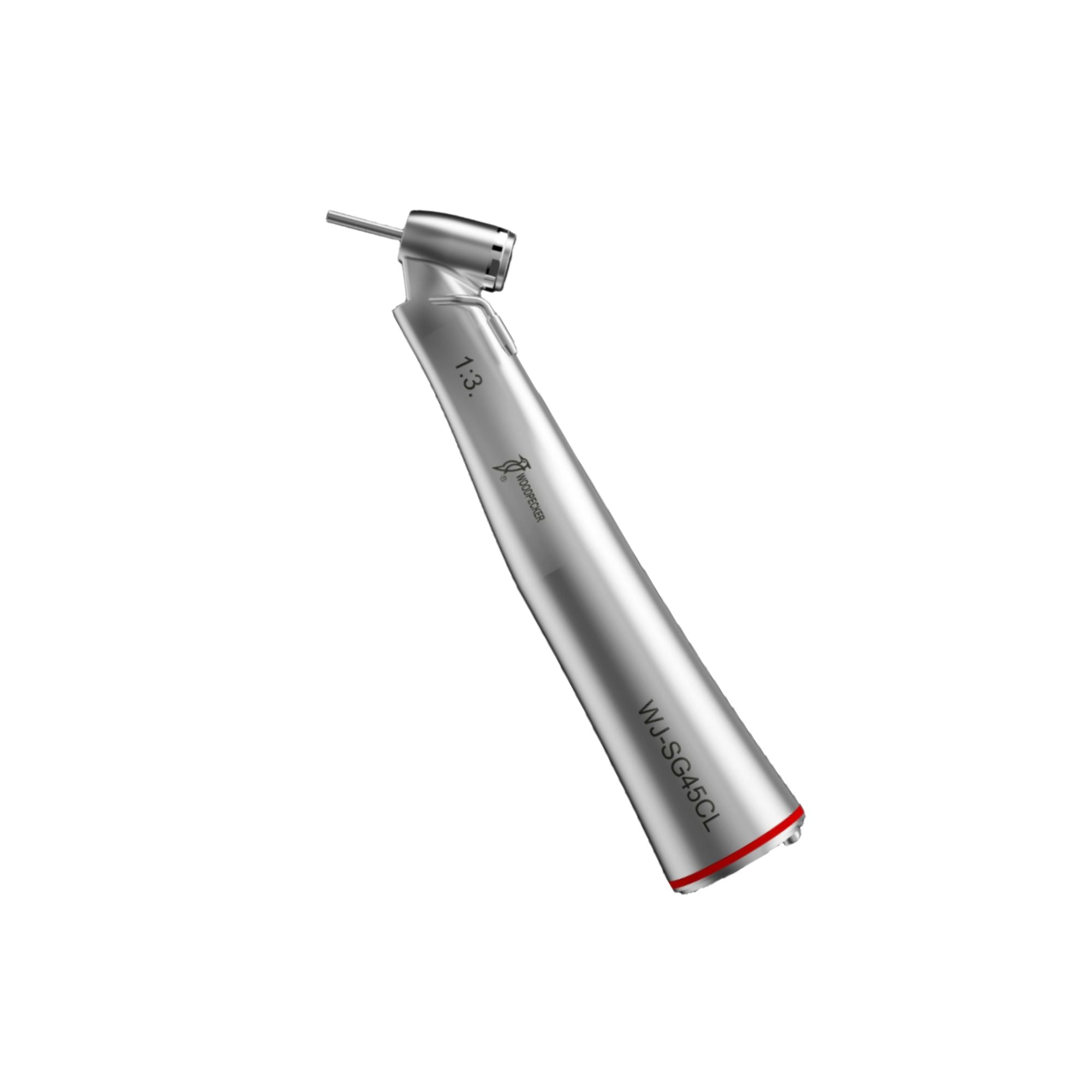 Contre-angle Led WJ-SG45CL 1:3 T/mn tête mini coudée - Bague rouge - WoodPecker