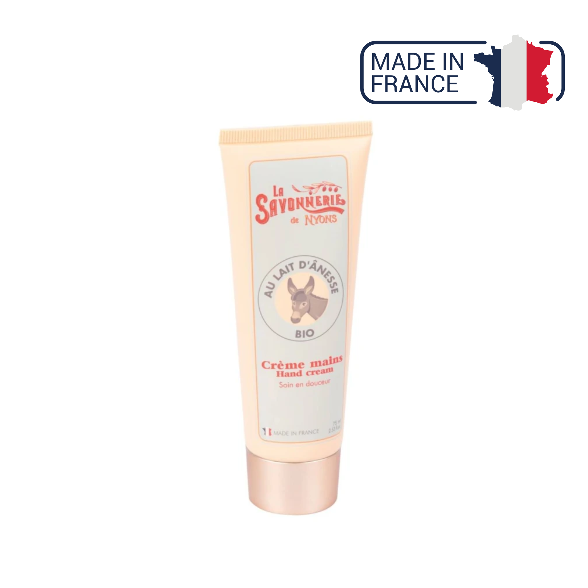 Crema de Manos Leche de Burra BIO - 75 ml - La savonnerie de Nyons