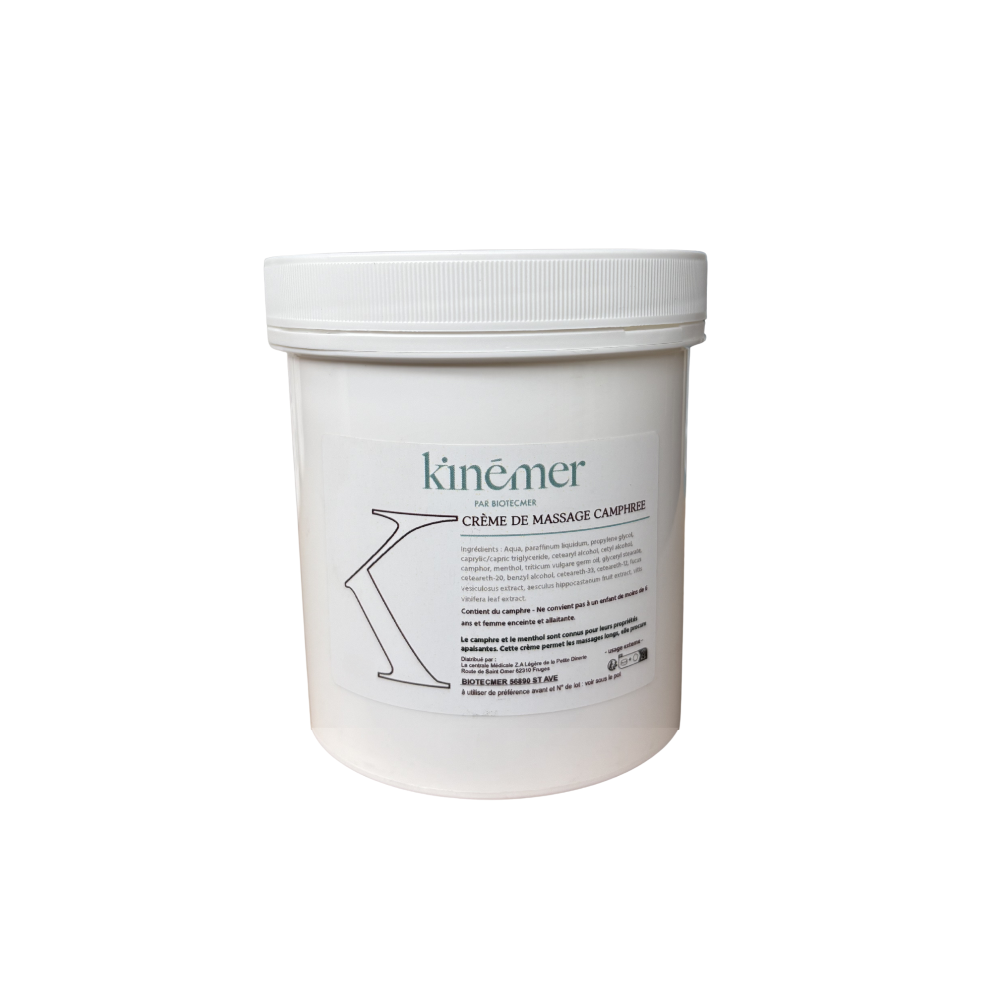 Crema de Masaje Alcanfor - Kinémer - Biotecmer