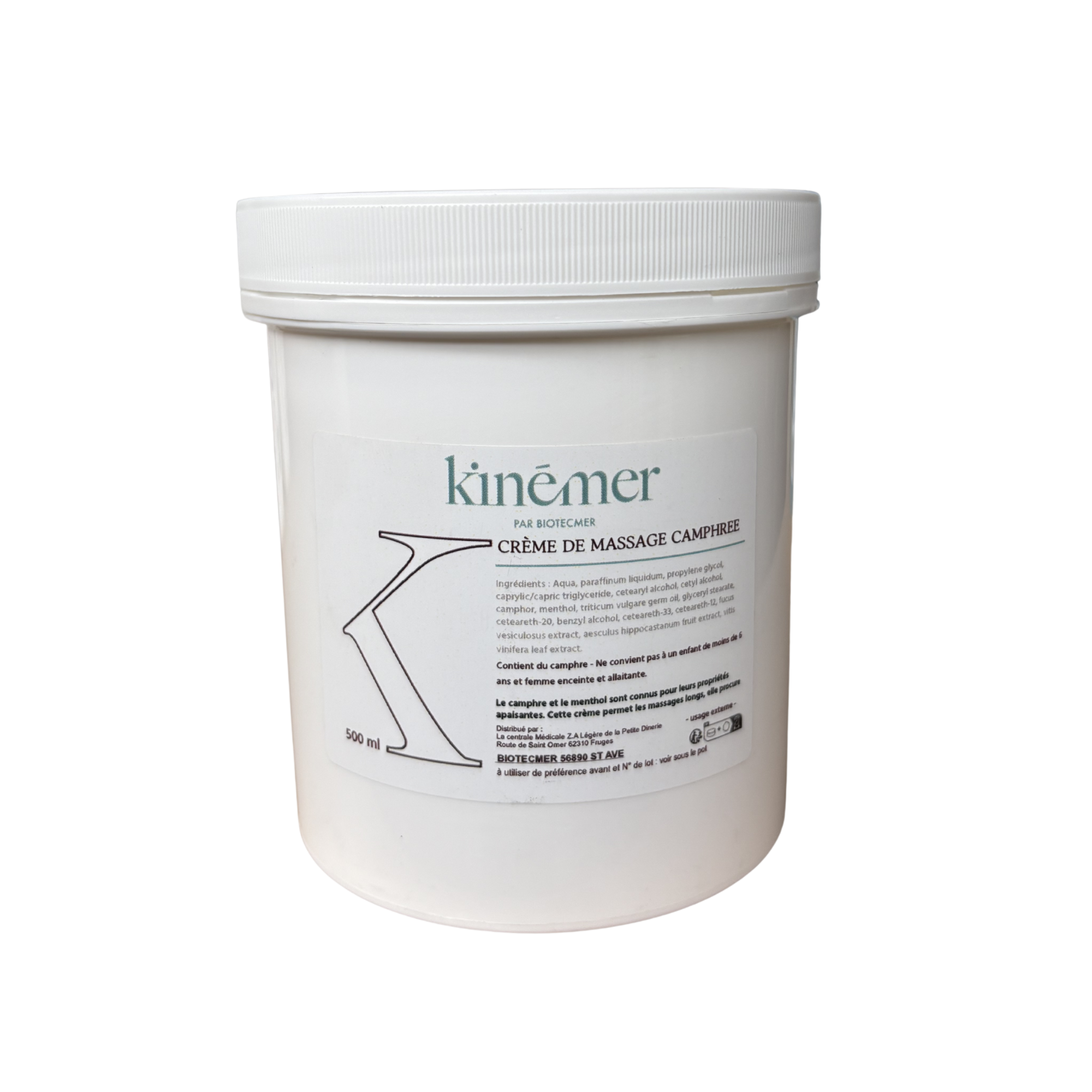 Camphor Massage Cream - Kinémer - Biotecmer