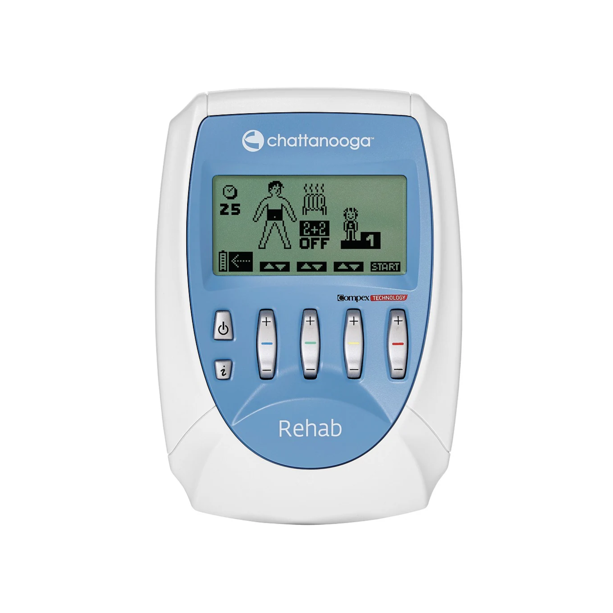 Electroestimulador Compex® Chattanooga® Pro Rehab - Tens/Ems/Nmes - 4 canales - 22 programas