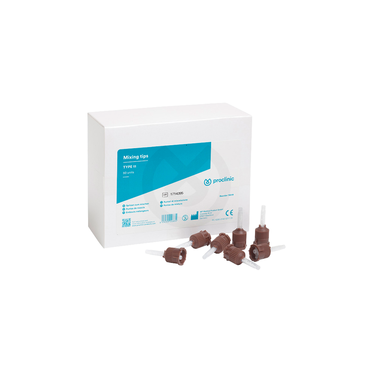 Embouts mélangeurs Type 11 Dual Core - 50 unités - Proclinic