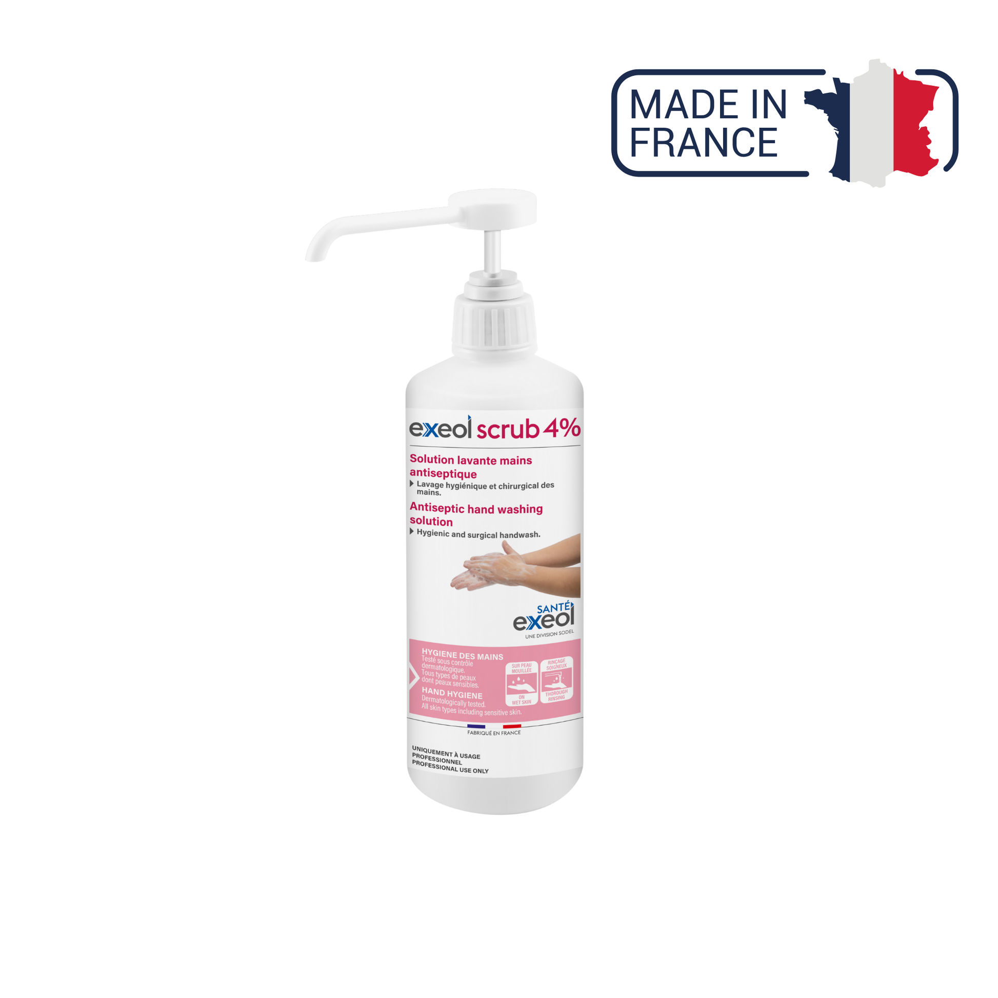 Exeol scrub 4% savon antiseptique - Sodel - My Médical