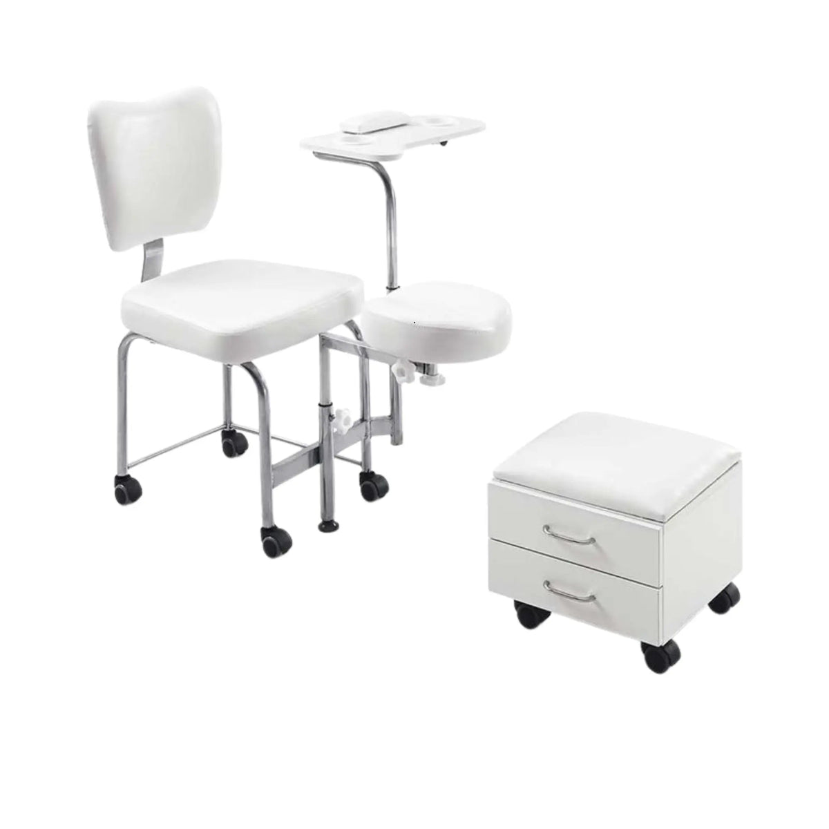 Fauteuil de pédicurie avec tabouret et rangements - Tendy - Weelko Naggura 