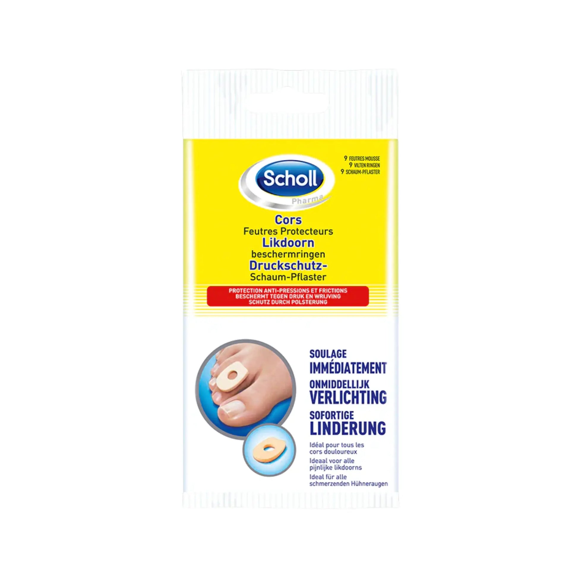 Feutres Protecteurs Cors - 9 protections - Scholl - My Médical