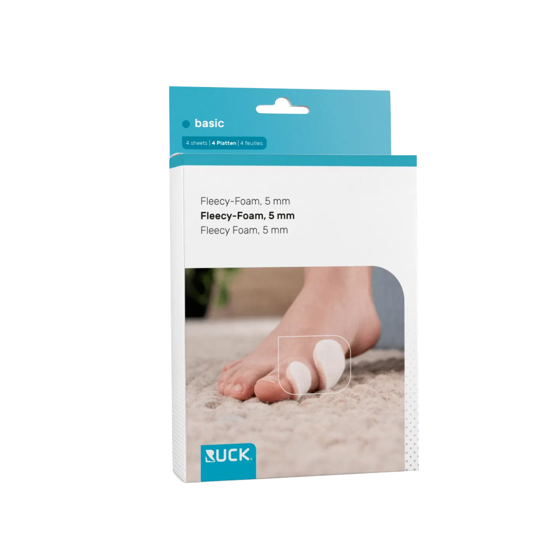 Fleecy Foam - 2 plaques - 7,5 x 11 cm - Épaisseur : 5 mm - - My Médical