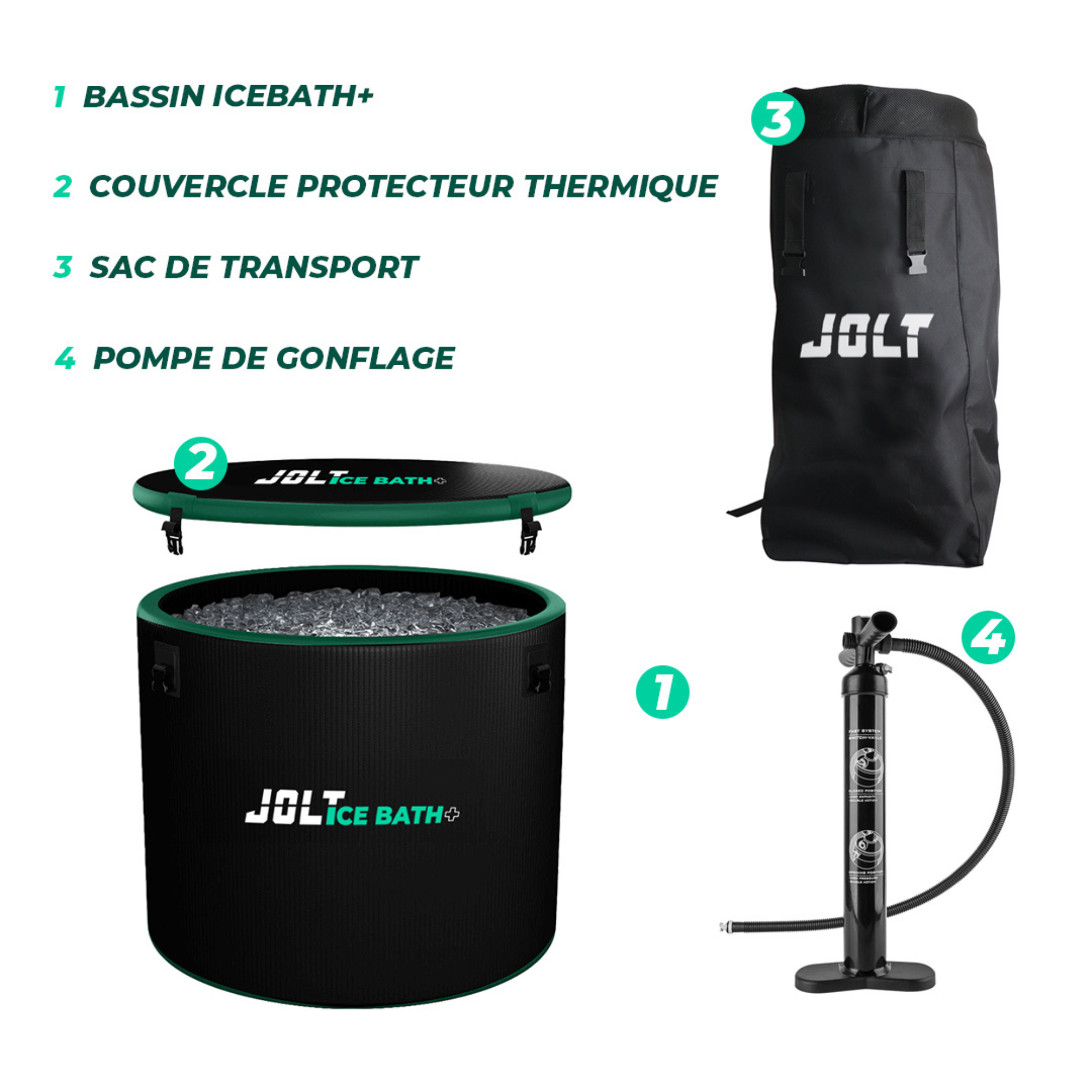 Ice Bath+ - Portable basin 440L - Jolt