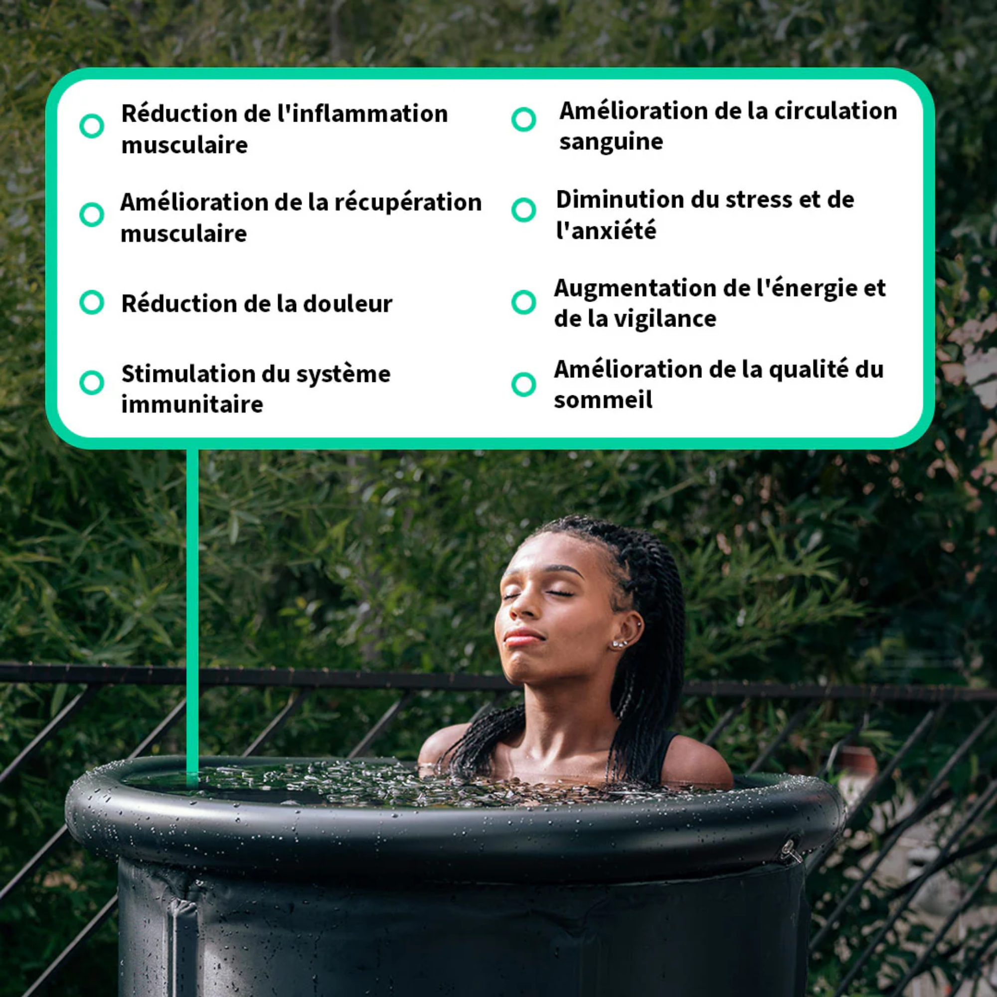 Ice Bath Pro - Bassin portable 460L - Jolt