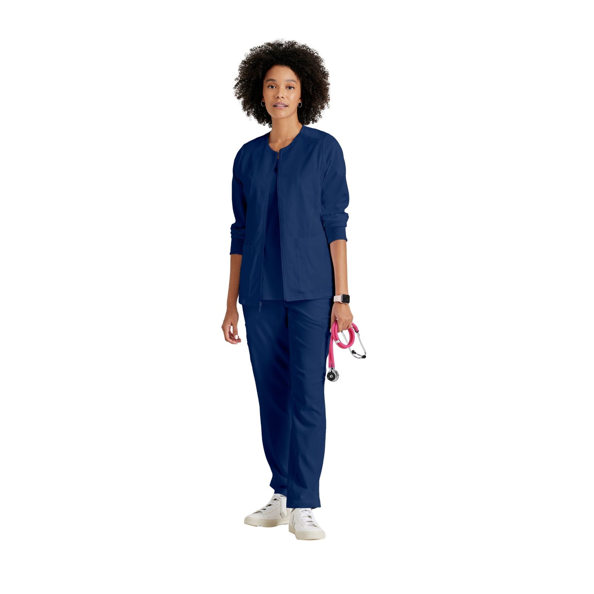 Mila - Veste médicale col rond - Femme - Grey's Anatomy Stretch Grey’s Anatomy 