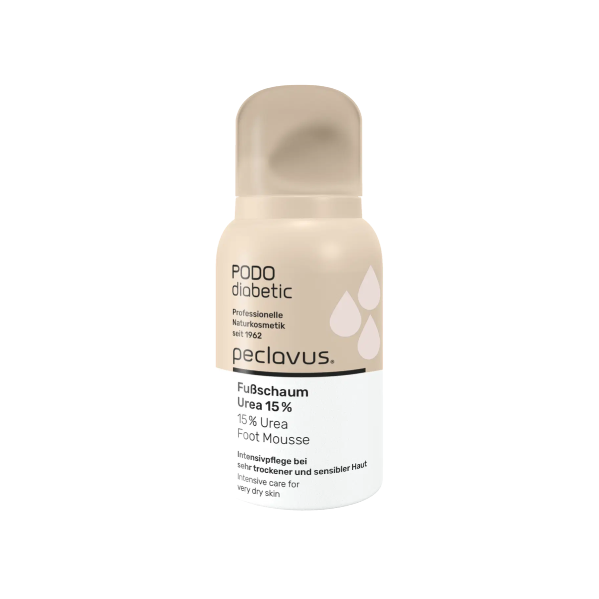 Mousse pour les pieds à 15 % d'urée pour peaux très sèches - Plusieurs formats - Peclavus Pododiabetic - My Médical
