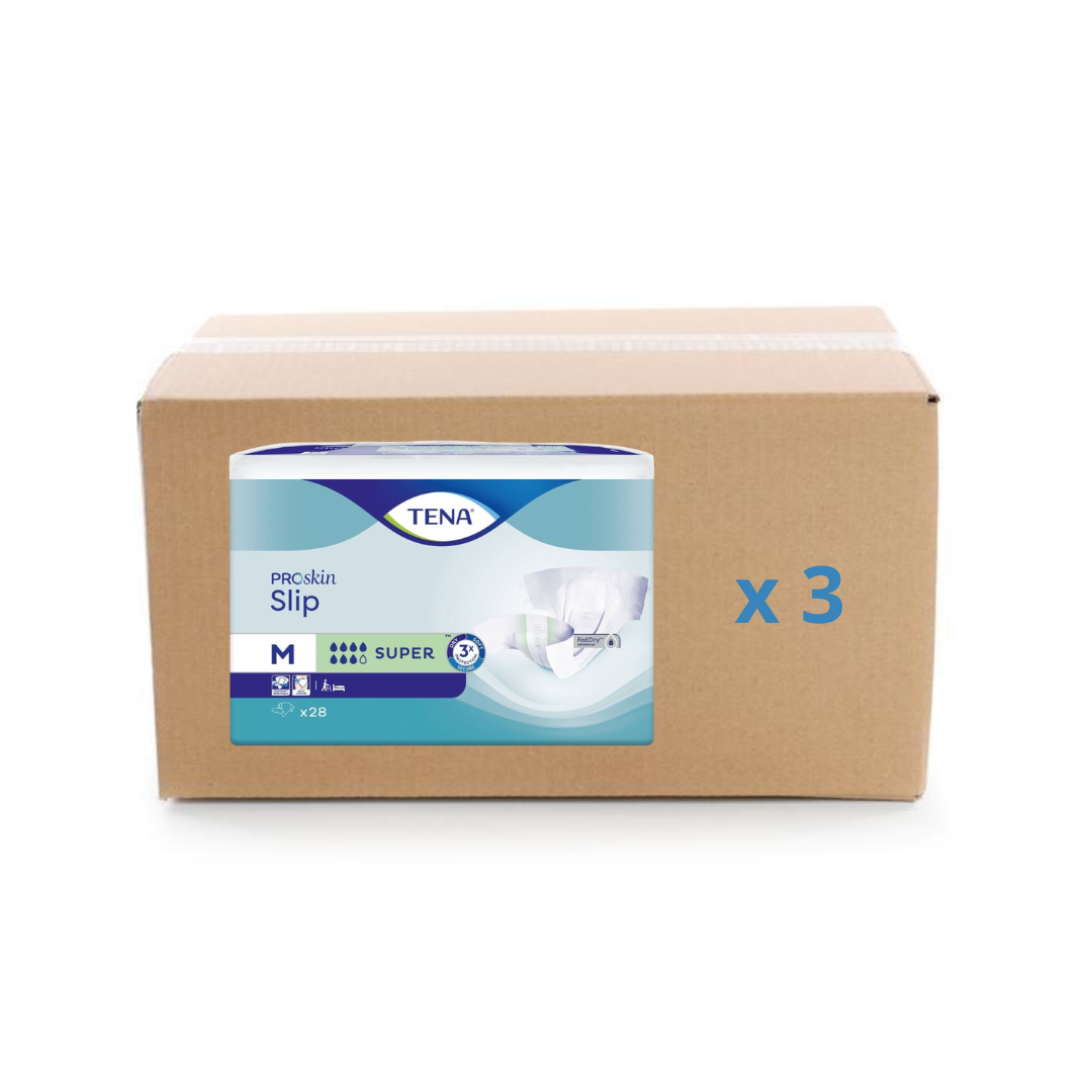 Pack 3x30/28U Tena Slip Proskin Super - 7 gouttes - 4 tailles - Tena - My Médical
