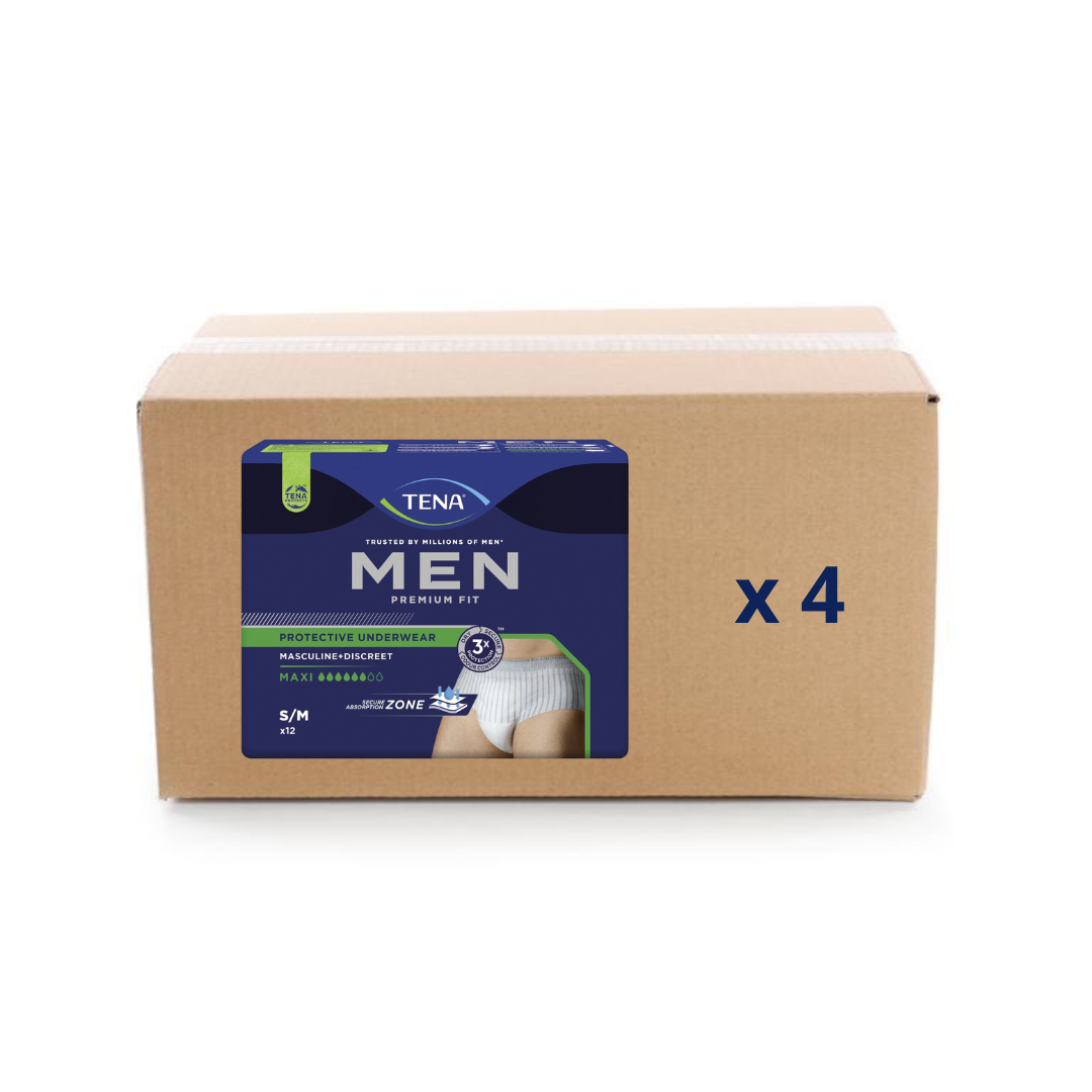 Pack 4x12/10U Protection Men Premium Fit - Niveau 4 - 6 gouttes - 2 tailles - Tena - My Médical