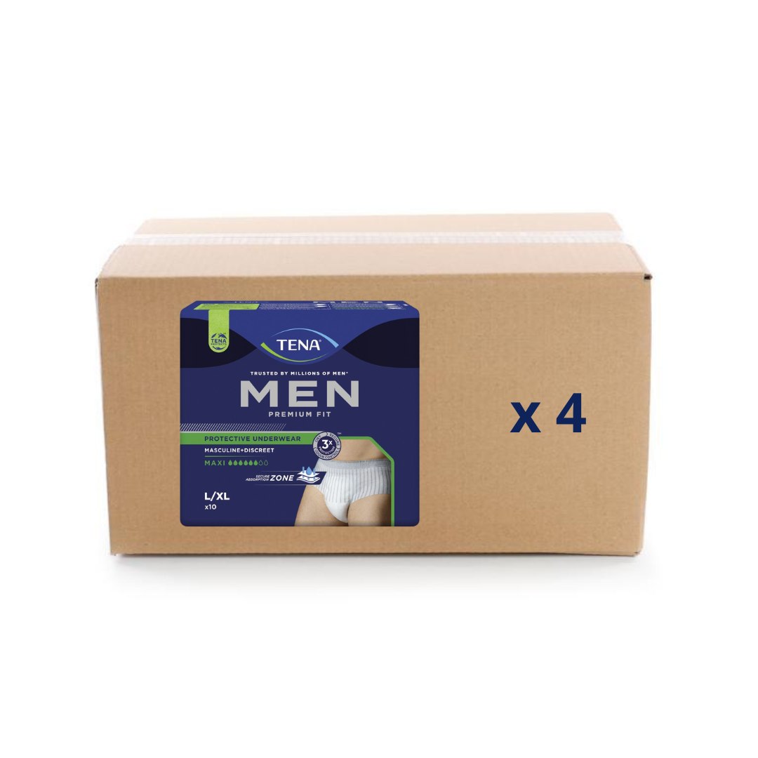 Pack 4x12/10U Protection Men Premium Fit - Niveau 4 - 6 gouttes - 2 tailles - Tena - My Médical