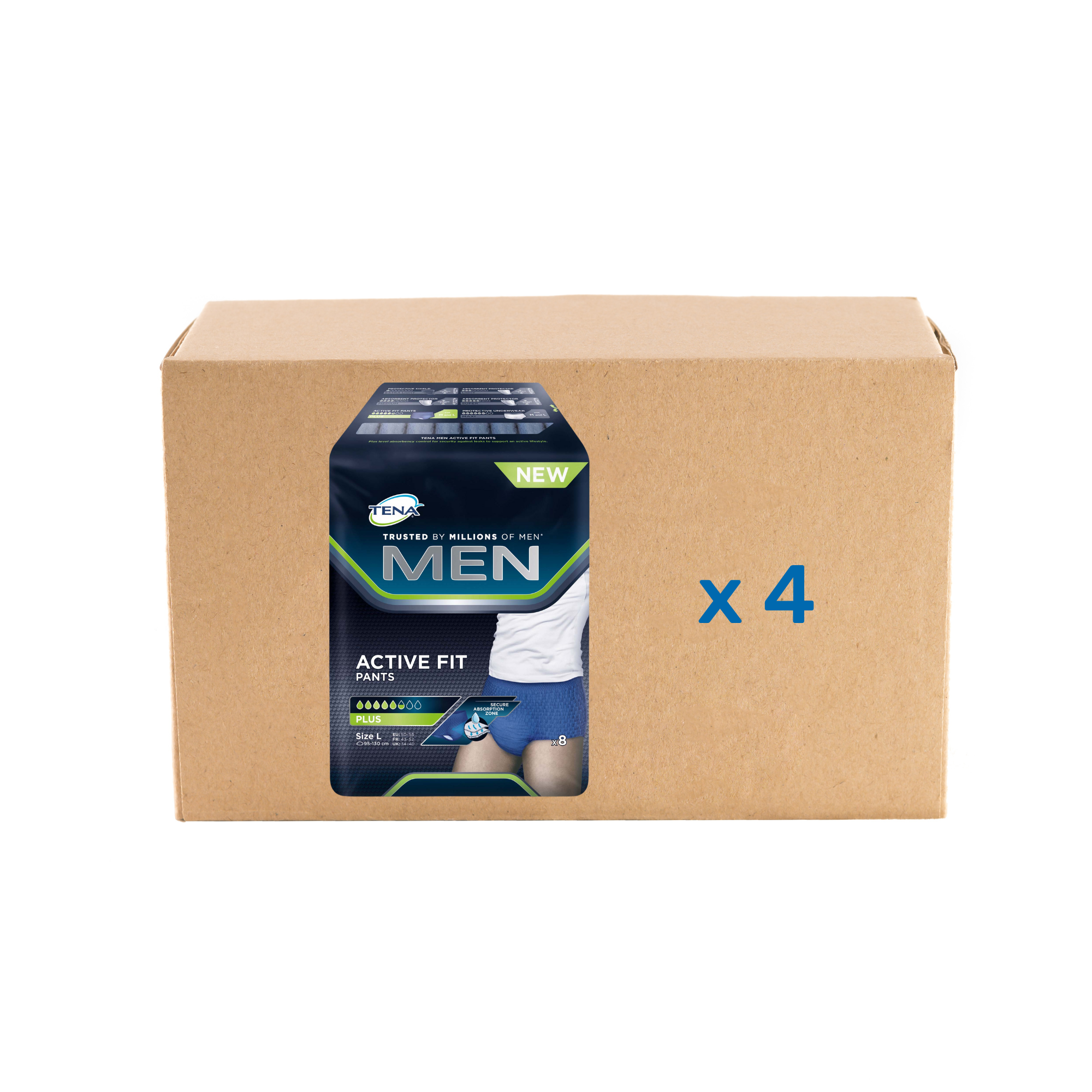 Tena Men Active Fit - 5/6 drops - 2 sizes - Tena