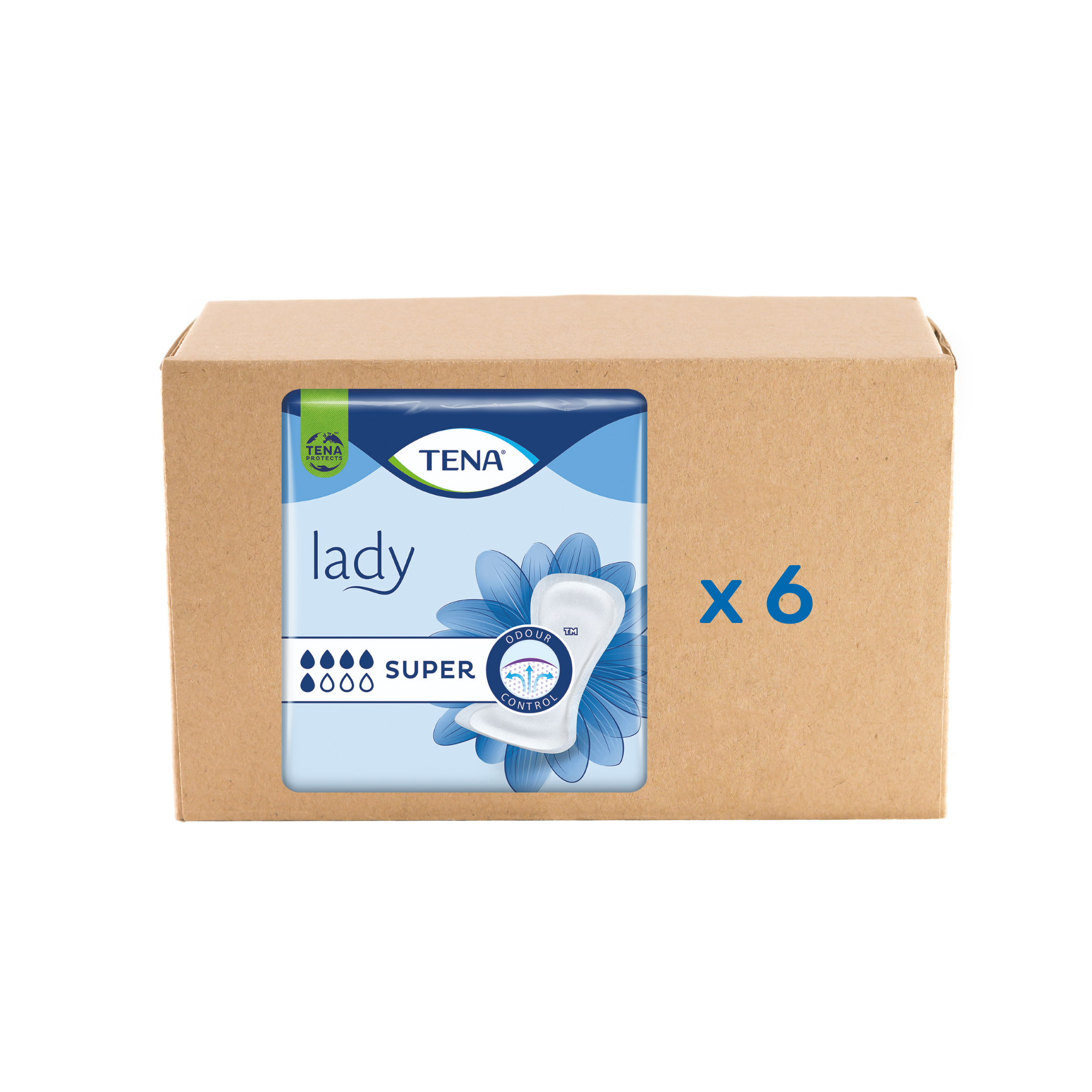 Pack 6x30U Protection Lady Super - 5 gotas - Tena