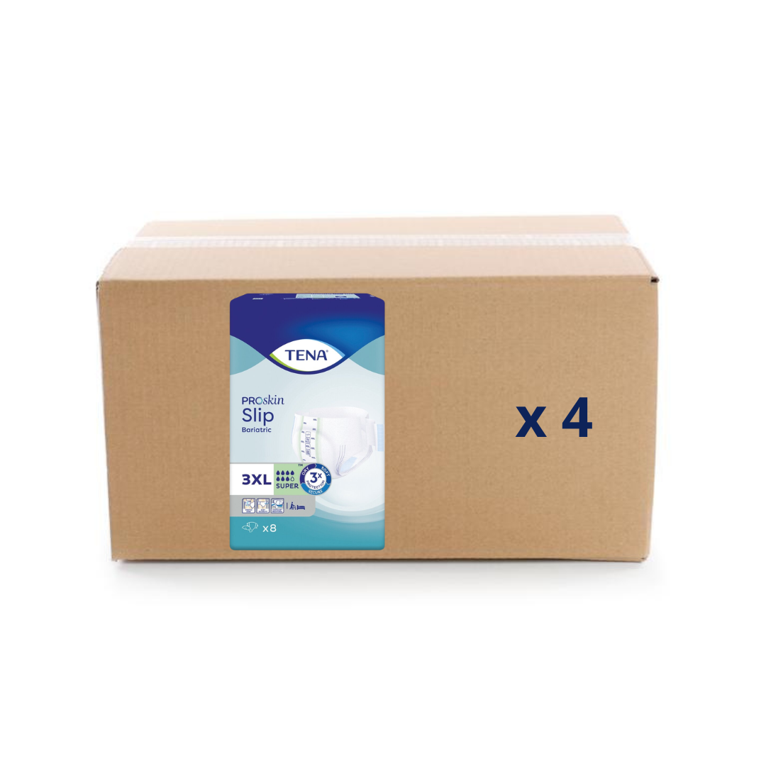 Pack Tena Slip Bariatric Proskin Super - 7 gouttes - 2 tailles - Tena - My Médical