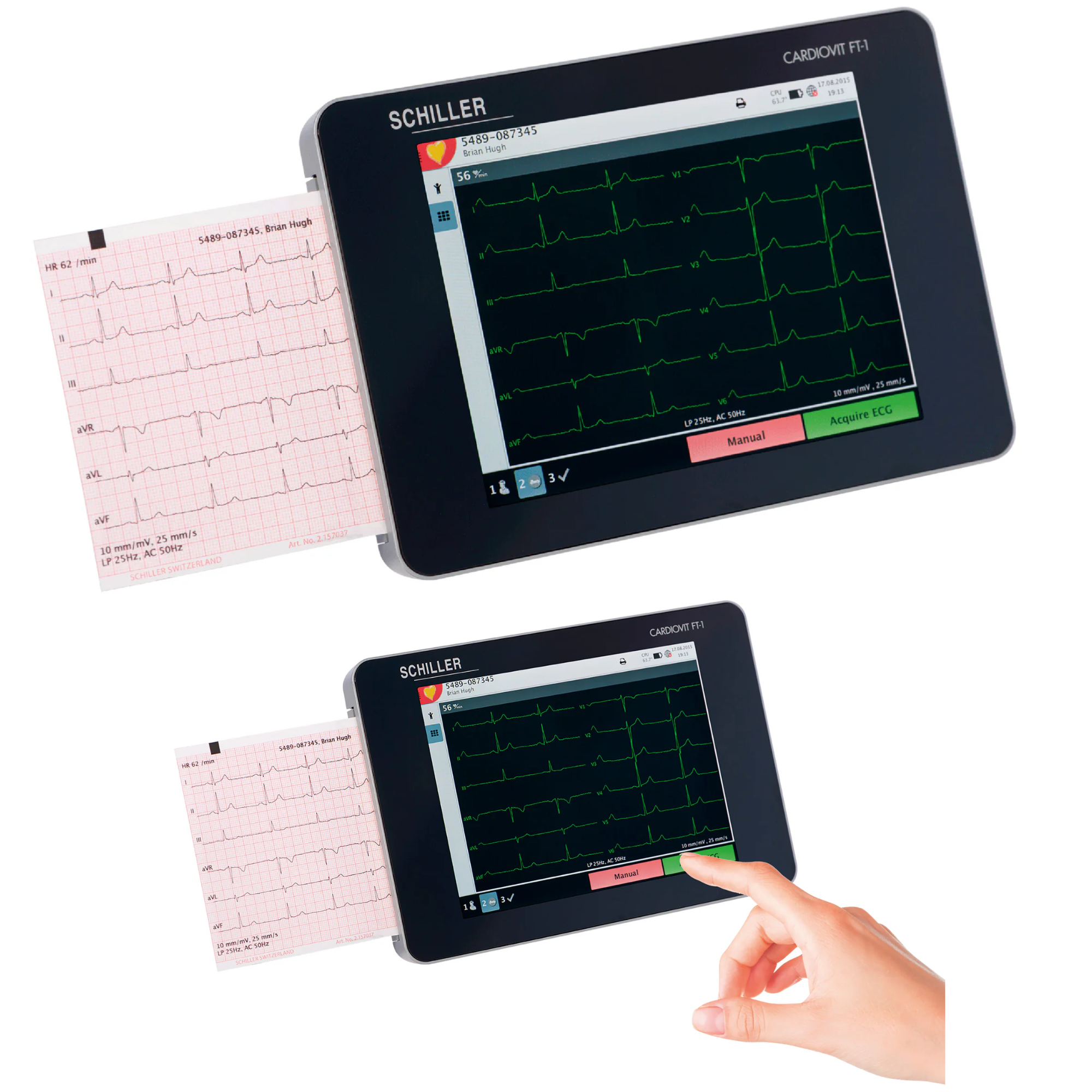 Electrocardiógrafo táctil Cardiovit Ft1 - SCHILLER