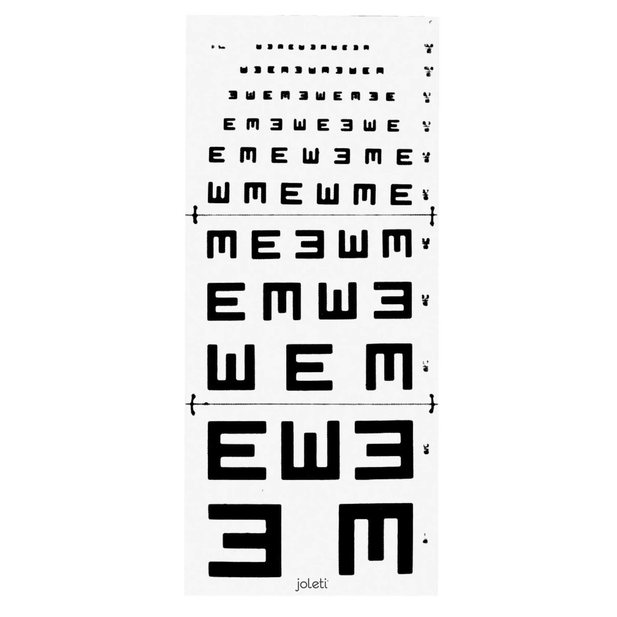 Echelle Test Armaignac Illétré Lecture 5M - JOLETI