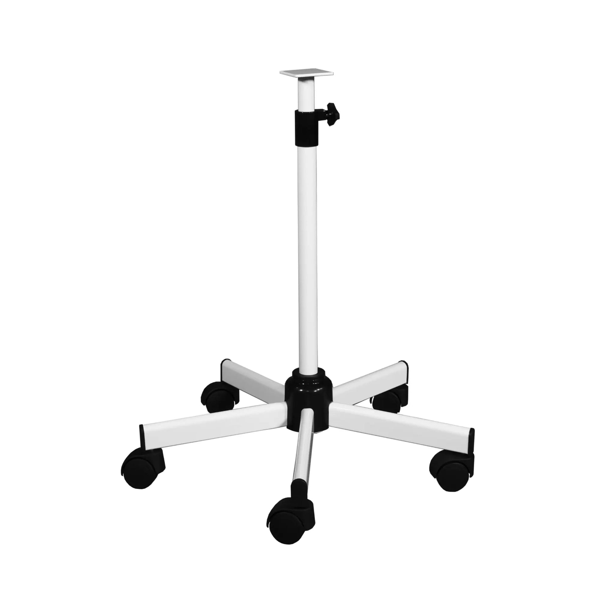 Pied Roulant Téléscopique (2 tailles) - LID LID  90-130-cm-Blanc-Lesté-Pas-de-roulettes-à-frein