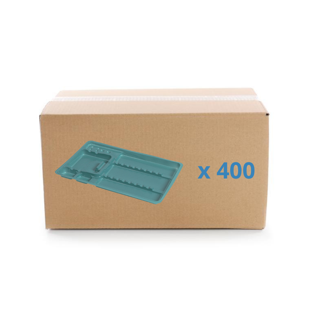 Plateaux de soin à usage unique avec compartiments - 3 formats - Carton de 400