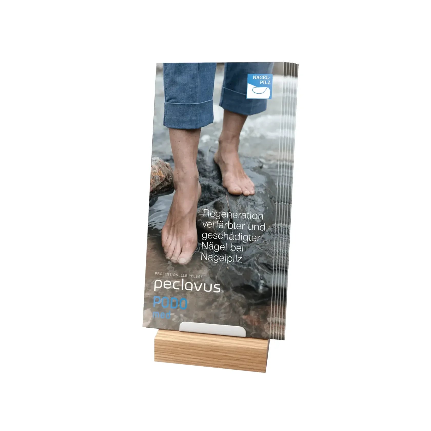 Wooden Pedestal Brochure Holder - Ruck