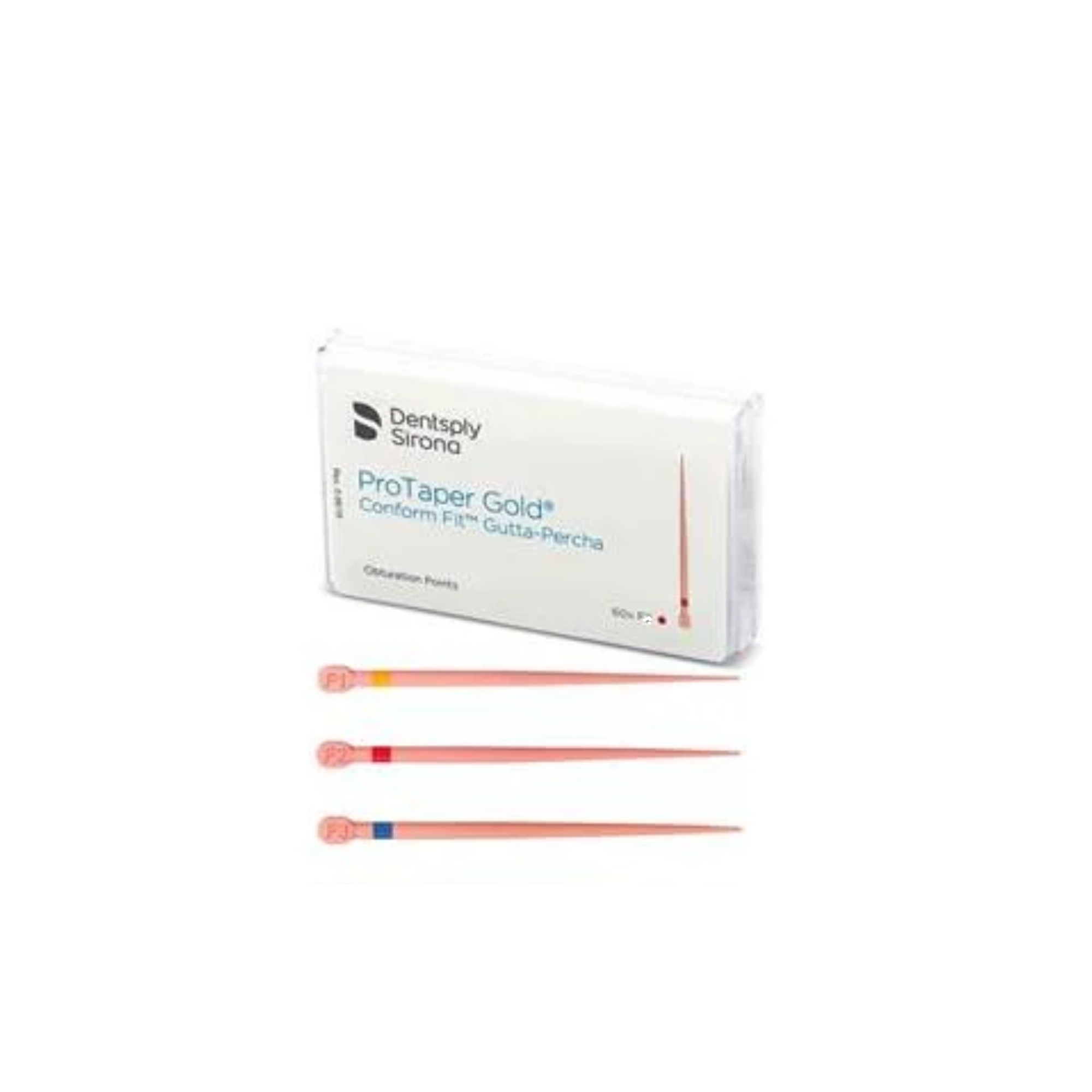 Protaper Gold Conform Fit Gutta Percha - 3 tailles de pointes - Dentsply Sirona