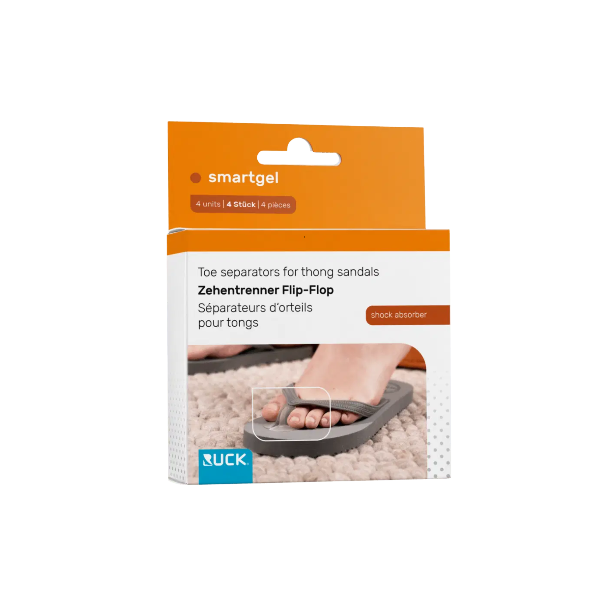 Protection pour chaussures ouverte - Evite les douleurs entre les orteils - 1 paire - Ruck - My Médical