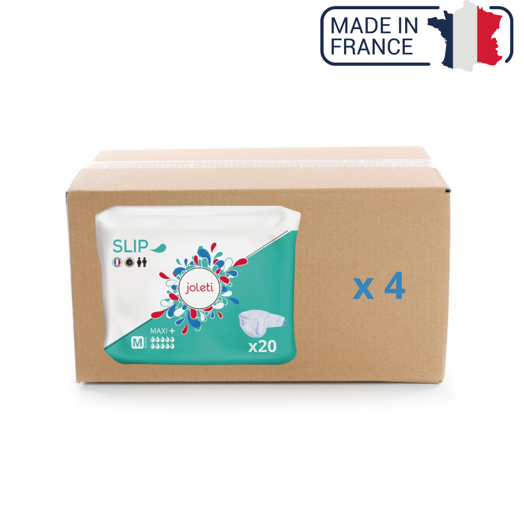 Protections Slip Maxi plus - 10 gouttes - Carton - Taille M - Joleti - My Médical