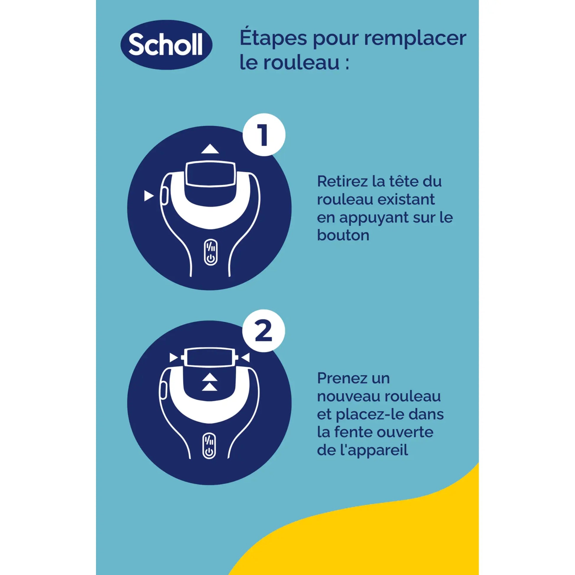 Recharge Rouleau Grain Extra-Exfoliant - Râpe de Pédicurie Électrique - Velvet Smooth - Scholl - My Médical