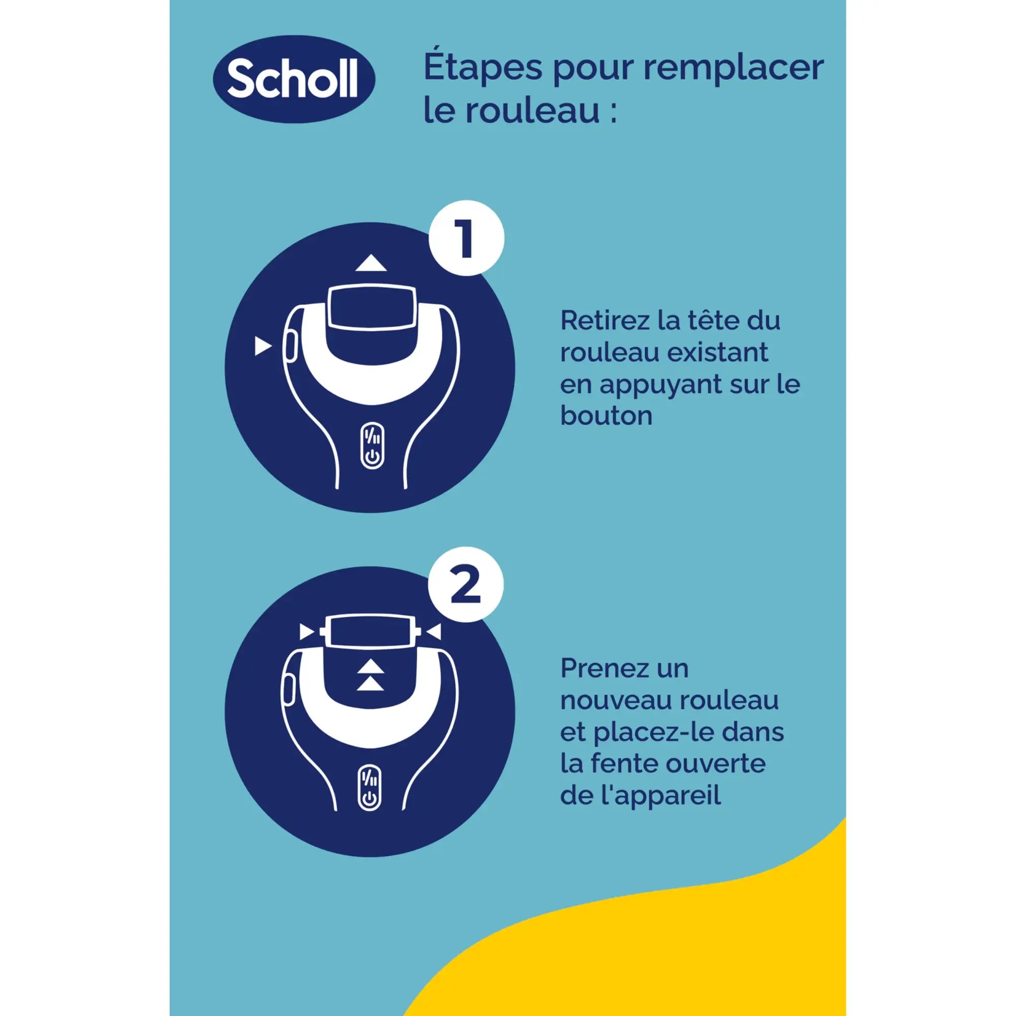 Recharge Rouleau Grain Ultra-Exfoliant - Râpe de Pédicurie Électrique - Velvet Smooth - Scholl
